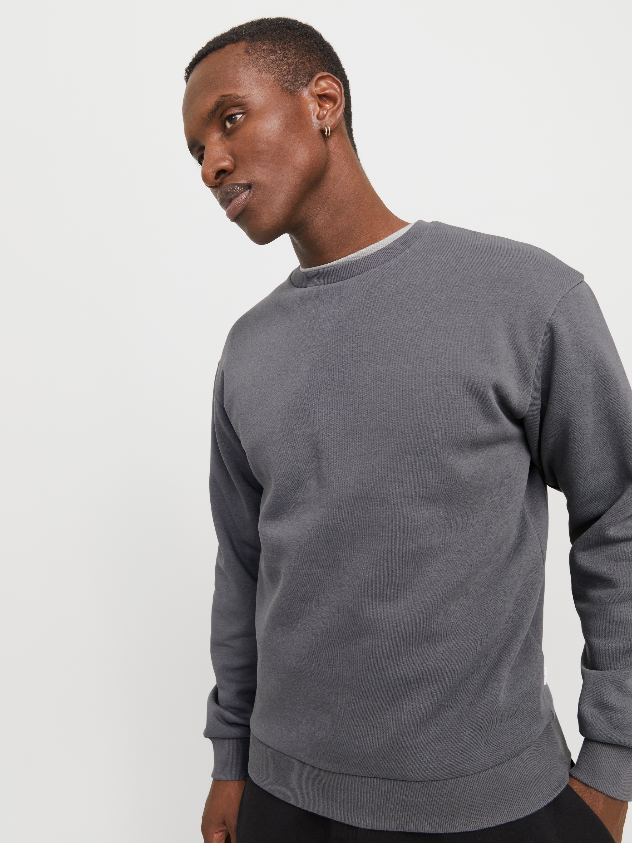 Jack & Jones Sweatshirt »JJEBRADLEY SWEAT CREW NOOS«, mit Rippbündchen