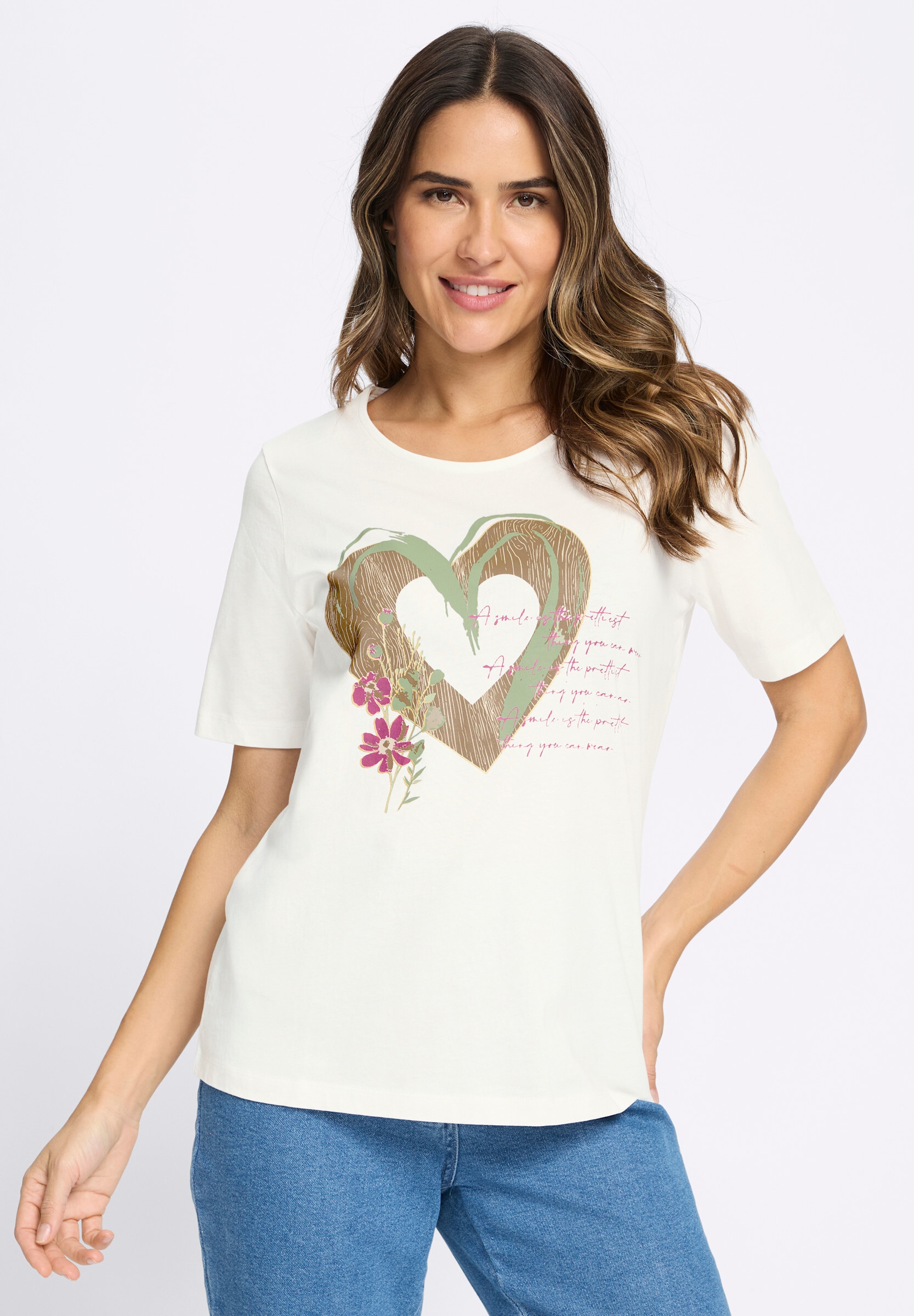 Sieh an! T-Shirt »Trachtenshirt Kurzarmshirt im Trachtenstil«