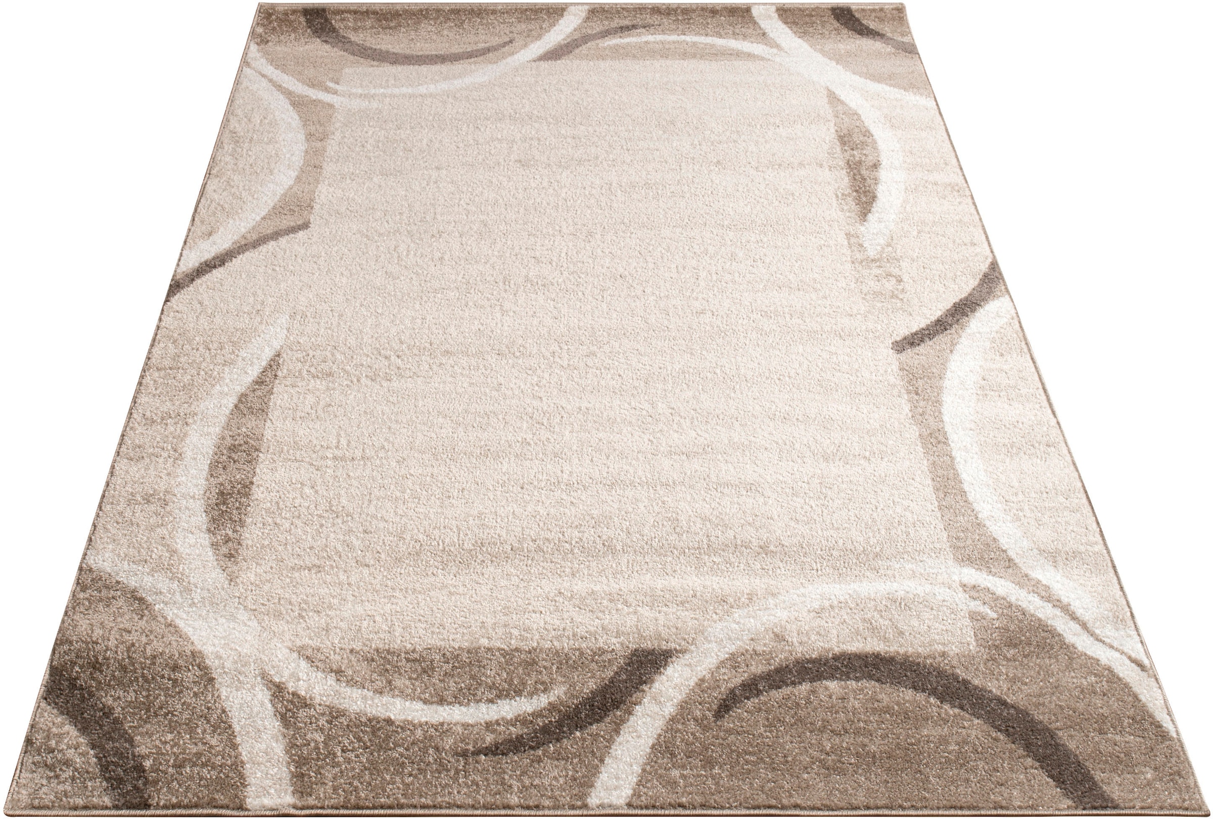 Paco Home Teppich »Sinai 059«, rechteckig, 13 mm Höhe, Kurzflor, modernes Design, mit Bordüre