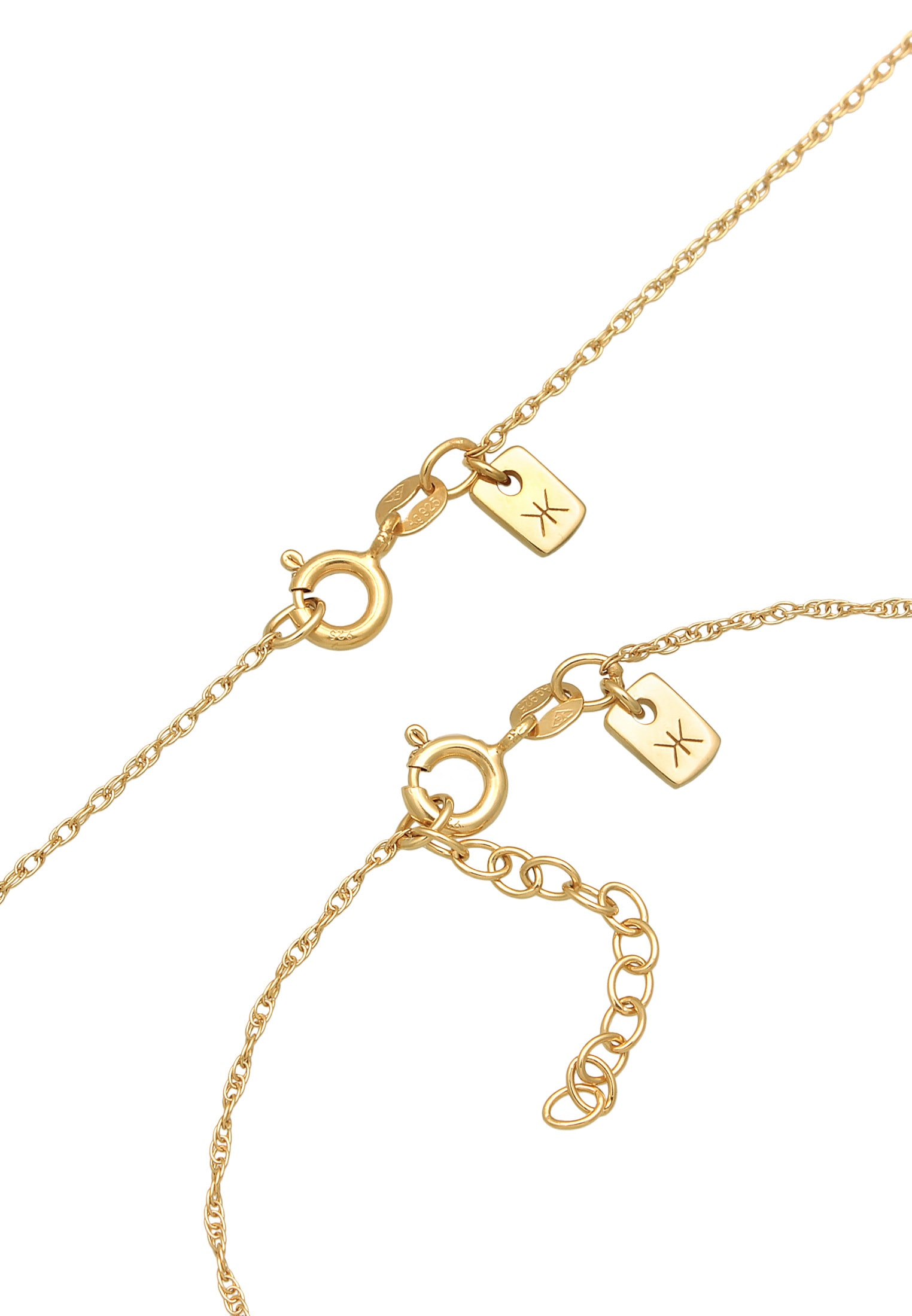 Kuzzoi Ketten und Armband Set »Schmuckset Basic Gliederkette Gedreht 925 Silber«