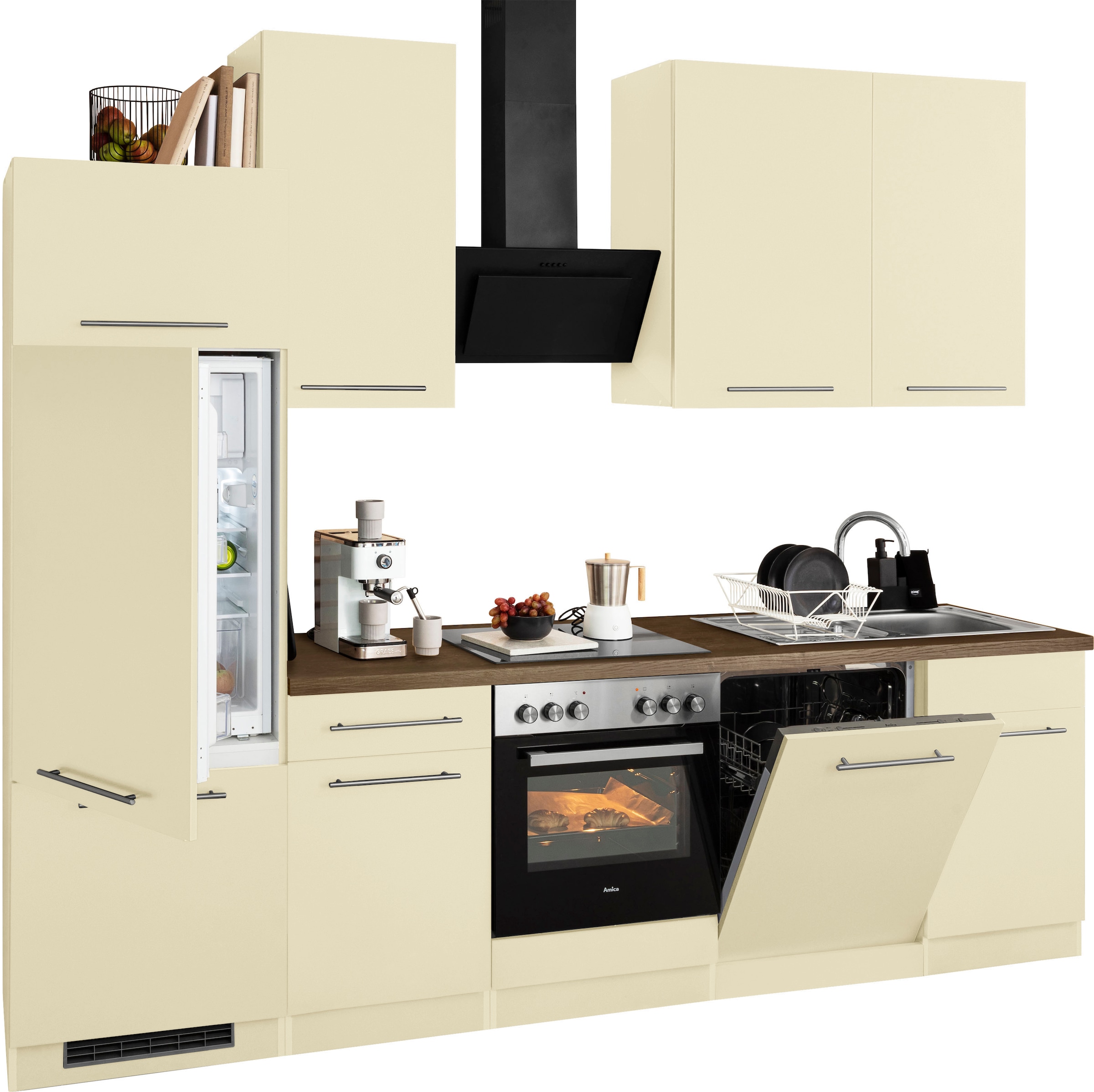 wiho Küchen Küchenzeile »Unna« ohne E-Geräte, Breite 280 cm