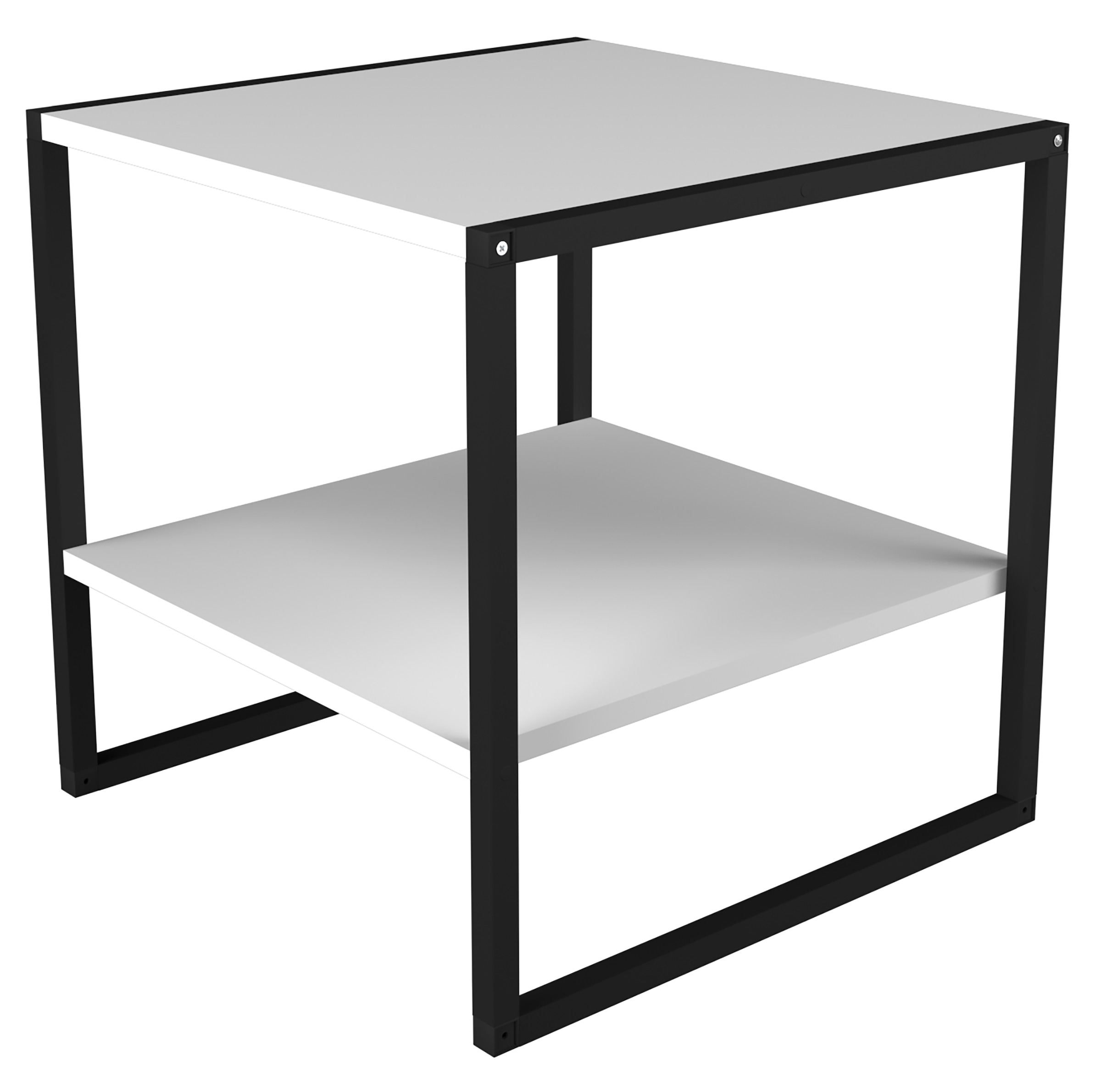 VCM Couchtisch »VCM Holz Beistelltisch | Couchtisch im schlichten Industriestyle | Maße ca. H. 50 x B. 50 x T. 50 cm | Wohnzimmertisch | Kaffeetisch - Insasi M«, (Insasi)