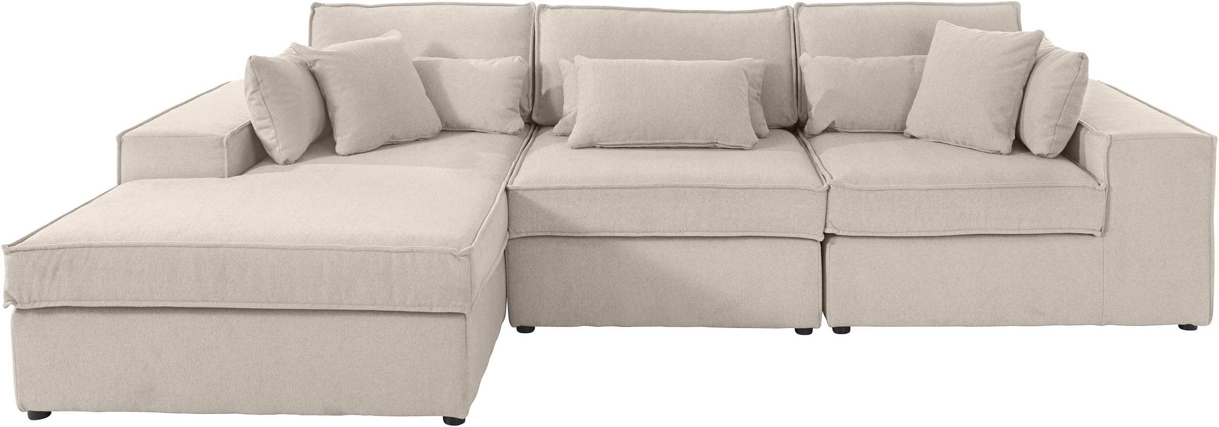 RAUM.ID Ecksofa »Florid L-Form«, 3 Teile, bestehend aus Modulen, viele Bezugsqualitäten, auch in Cord