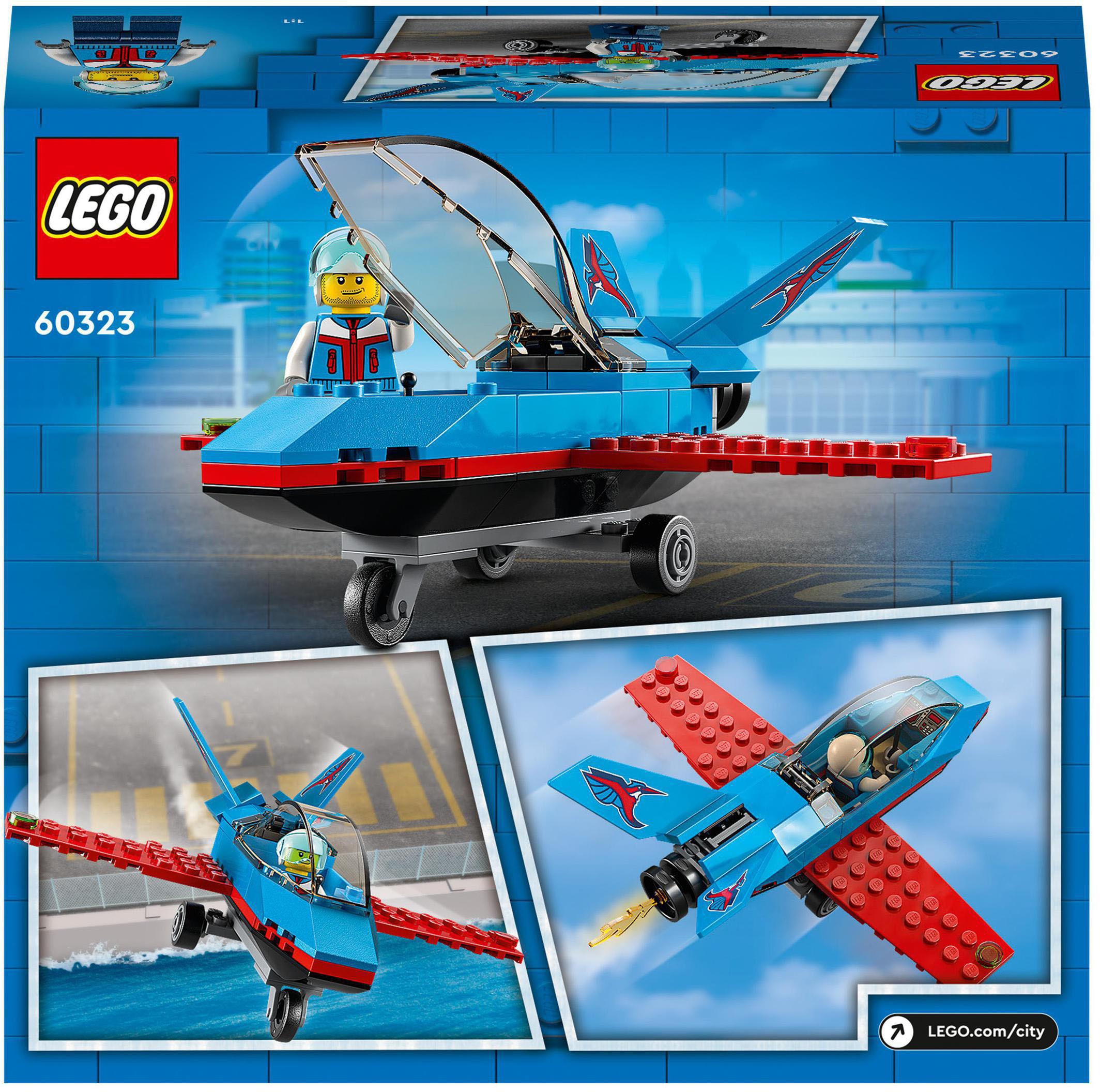LEGO® Konstruktionsspielsteine »Stuntflugzeug (60323), LEGO® City«, (59  St.) bei