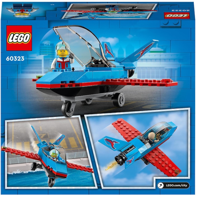 LEGO® Konstruktionsspielsteine »Stuntflugzeug (60323), LEGO® City«, (59  St.) bei