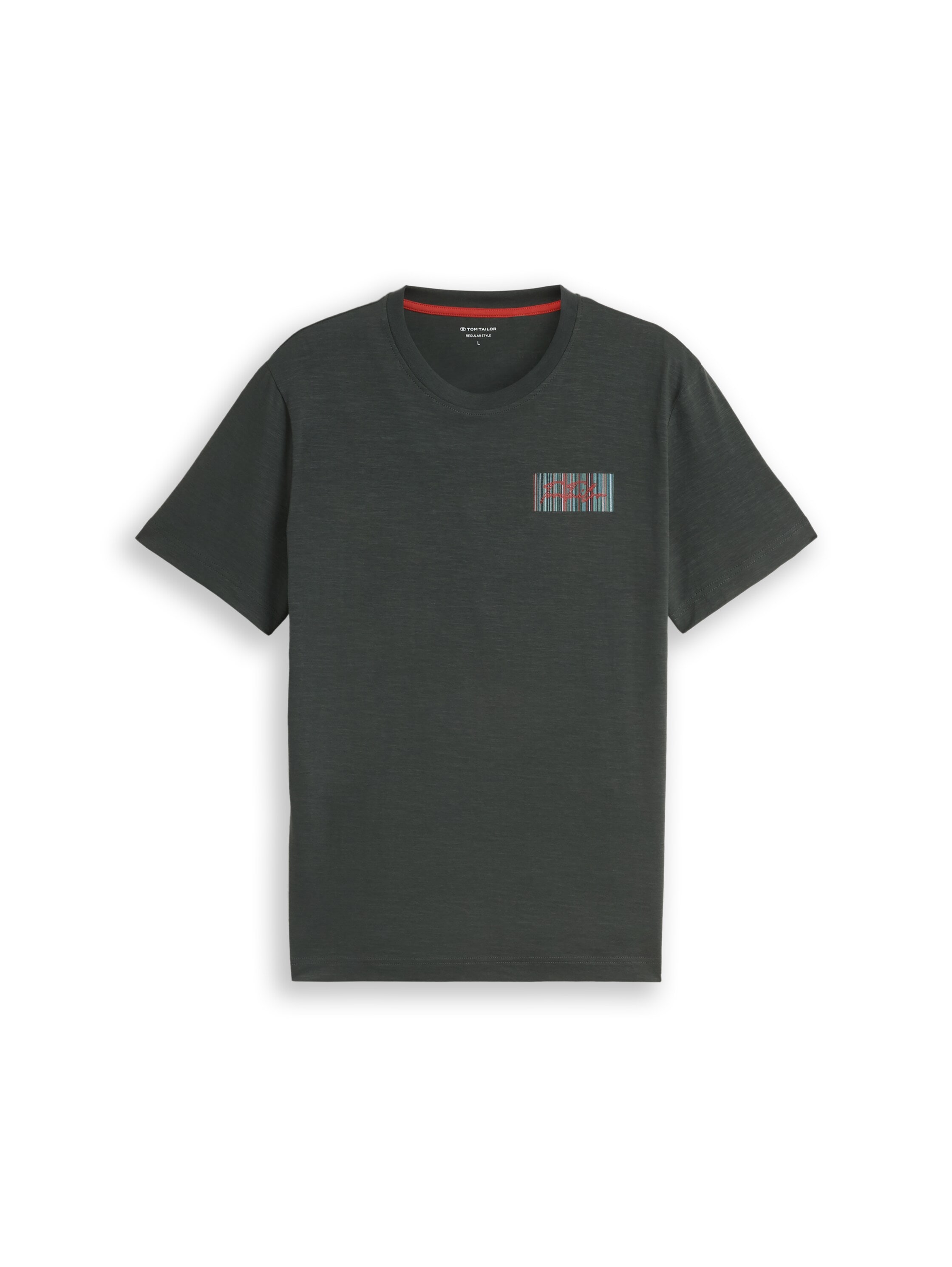 TOM TAILOR Kurzarmshirt Sommershirt mit Print und Stickerei