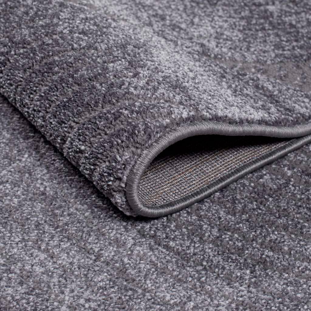 Carpet City Teppich »Friseé-Teppich FANCY 647« rechteckig 12 mm Höhe Läufer, Kurzflor,3D-Optik,Kreisförmiges Muster, Wohnzimmer