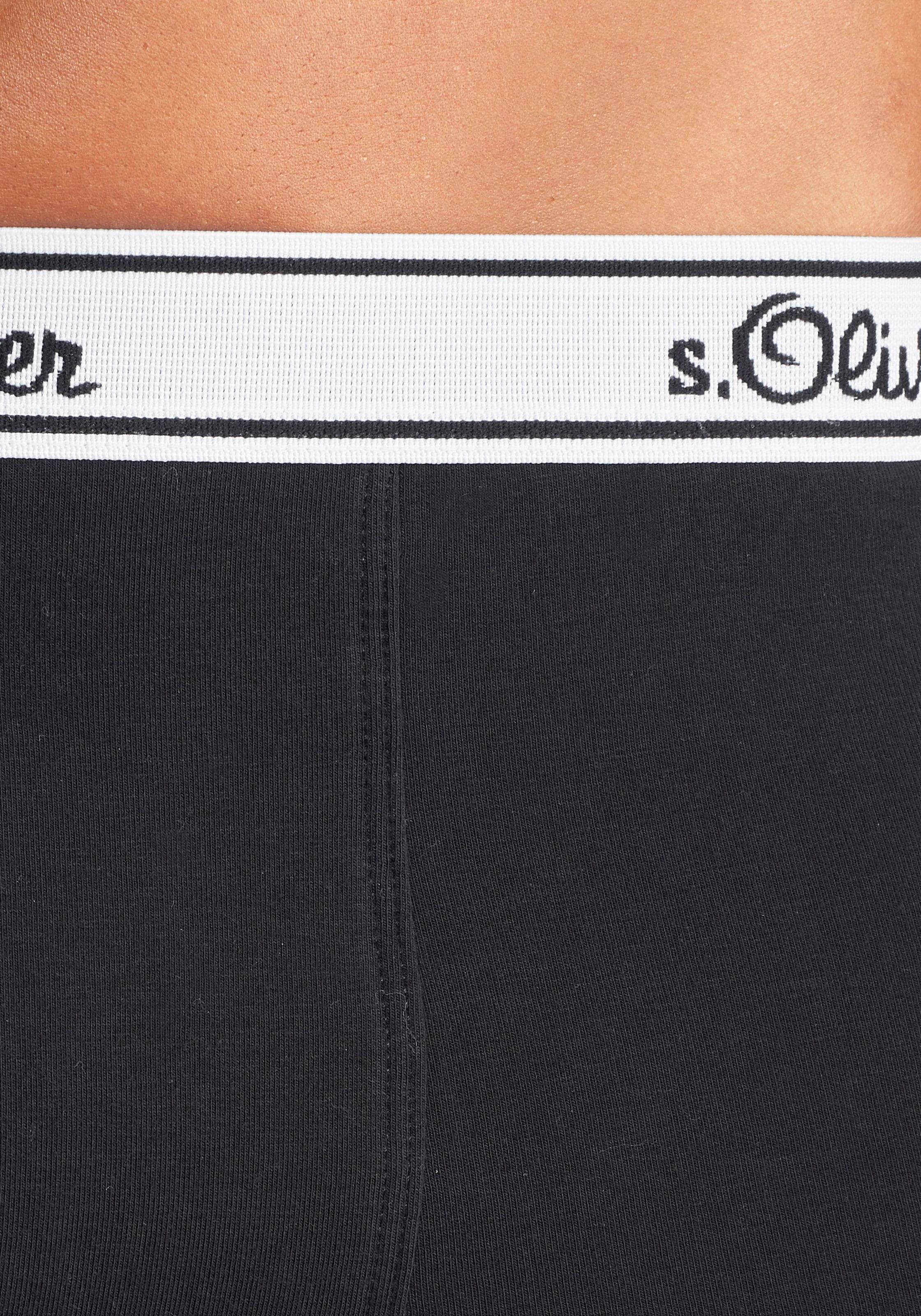 s.Oliver Boxer, (Packung, 3 St.), mit weißem Webbund bei ♕