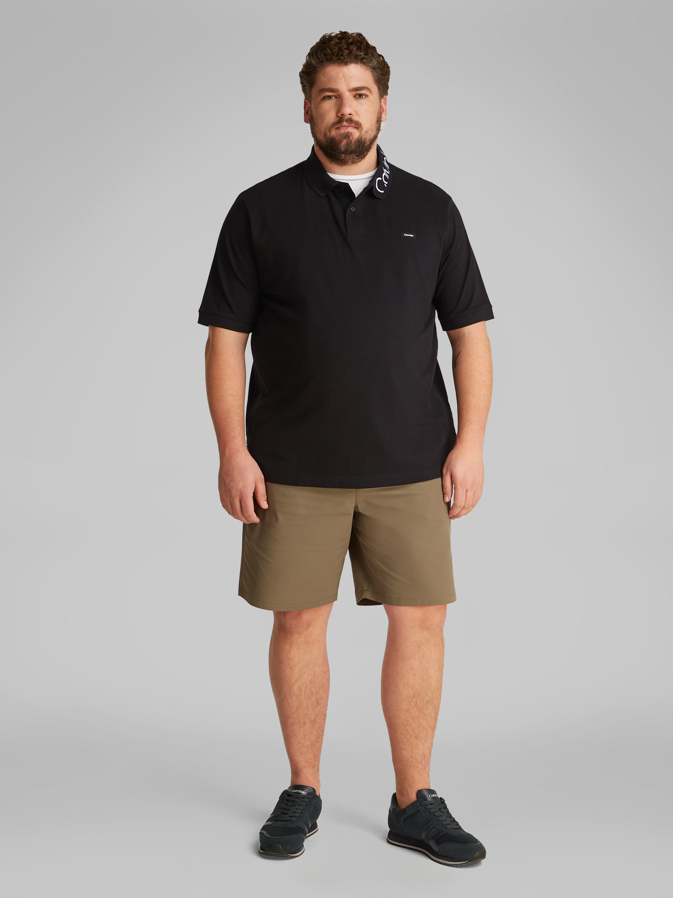 Calvin Klein Big&Tall Poloshirt »BT_STRETCH PIQUE LOGO CLLR POLO«, in großen Größen
