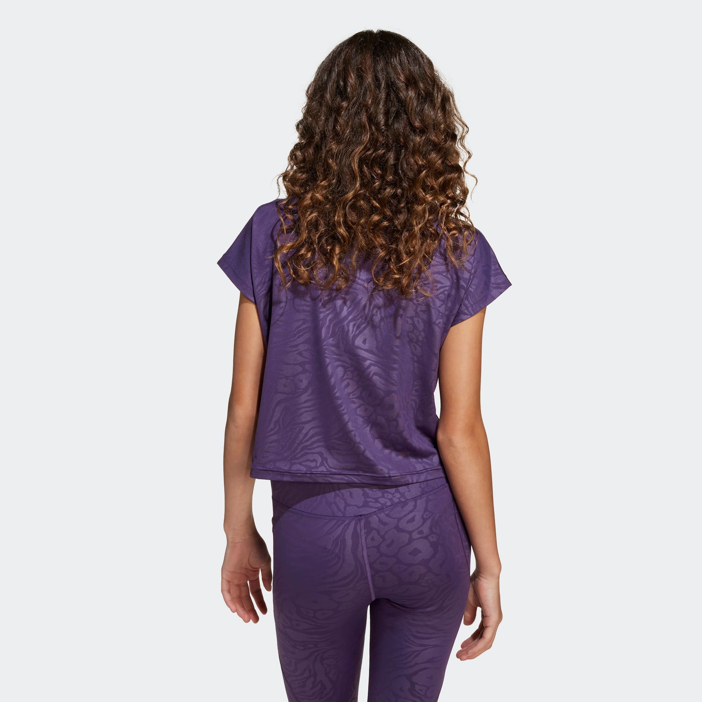 adidas Sportswear T-Shirt »ALL SPORTS ANIMALPRINT CROP« sportlicher Stil, für Kinder, kurze Ärmel, mit auffälligem Aufdruck