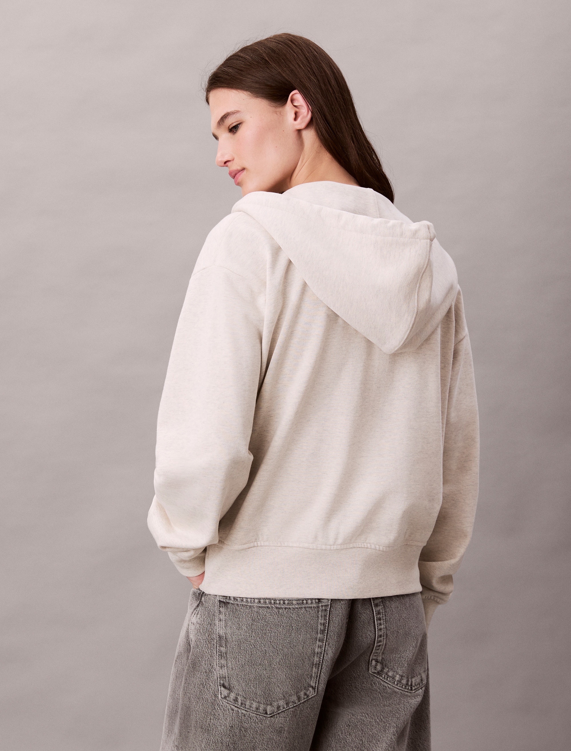 Calvin Klein Jeans Sweatjacke »MNLG FRNCH TRRY FZ B«, Mit Rundhalsausschnitt