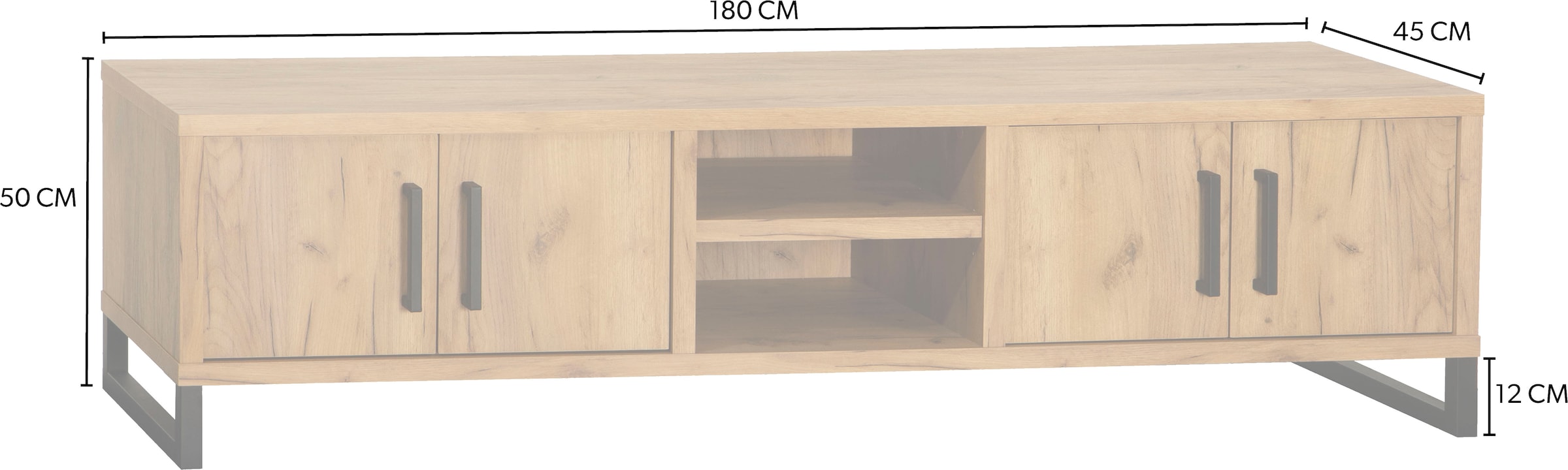 OMG Design TV-Schrank »Ronda Lowboard«, mit Soft-Close, in zwei Breiten
