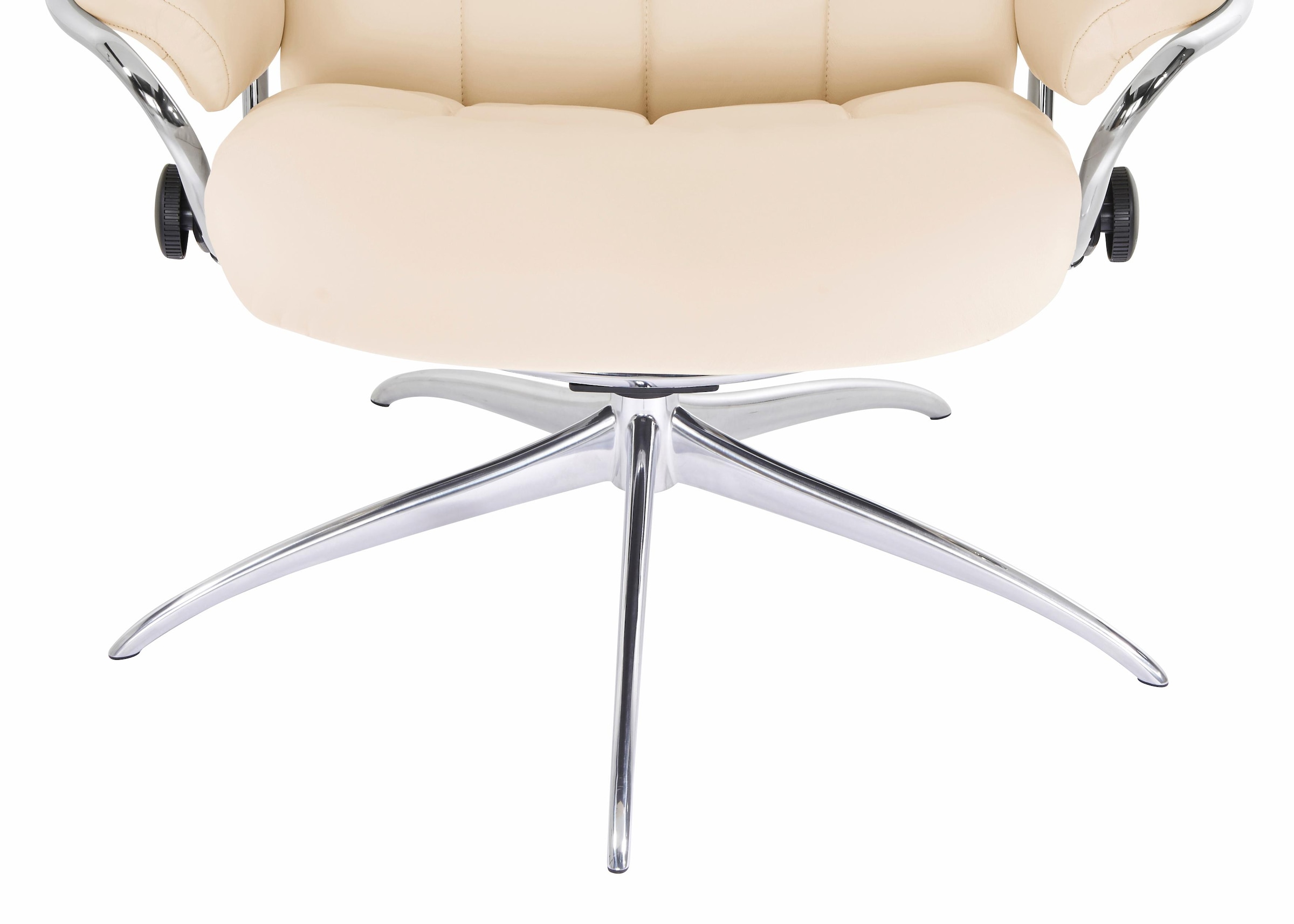 Stressless® Relaxsessel »London« Set, Relaxsessel mit Hocker,  mit Hocker, High Back, mit Star Base, Gestell Chrom