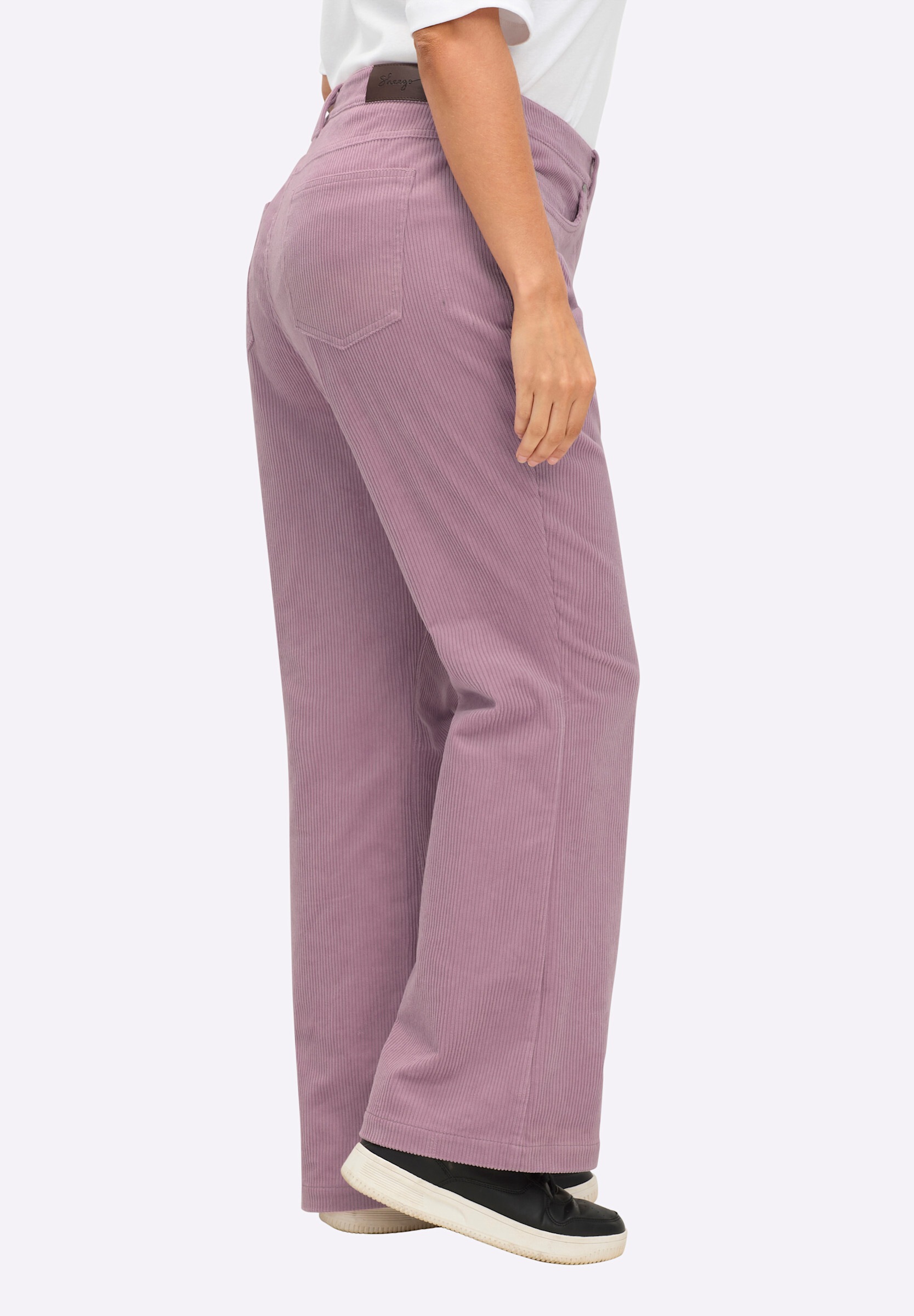 Sheego 5-Pocket-Hose »Cord-Hose Cordhose in Bootcut-Beinform«