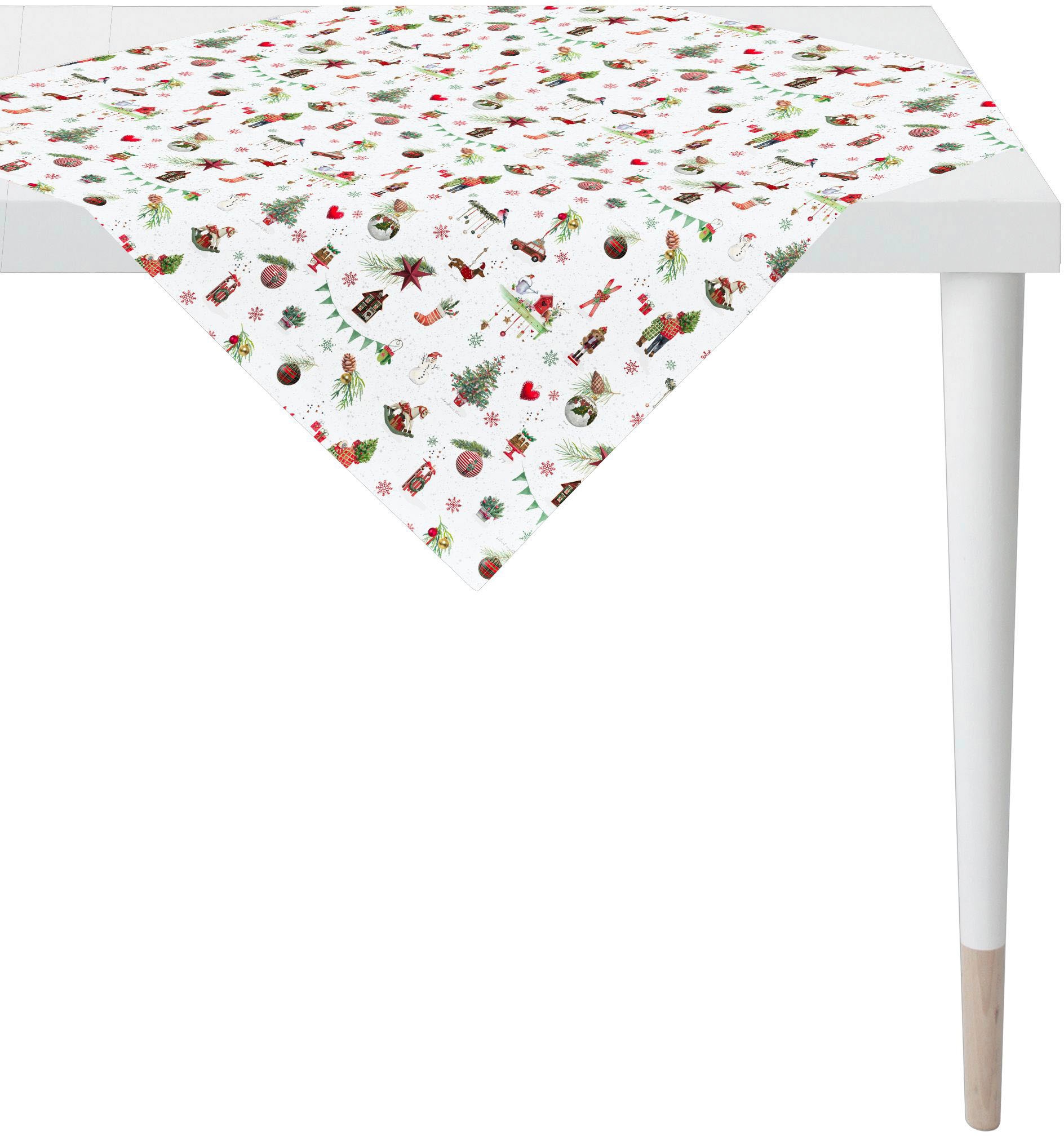APELT Mitteldecke "6200 WINTERWELT, Weihnachtsdeko, Weihnachten" Digitaldruck