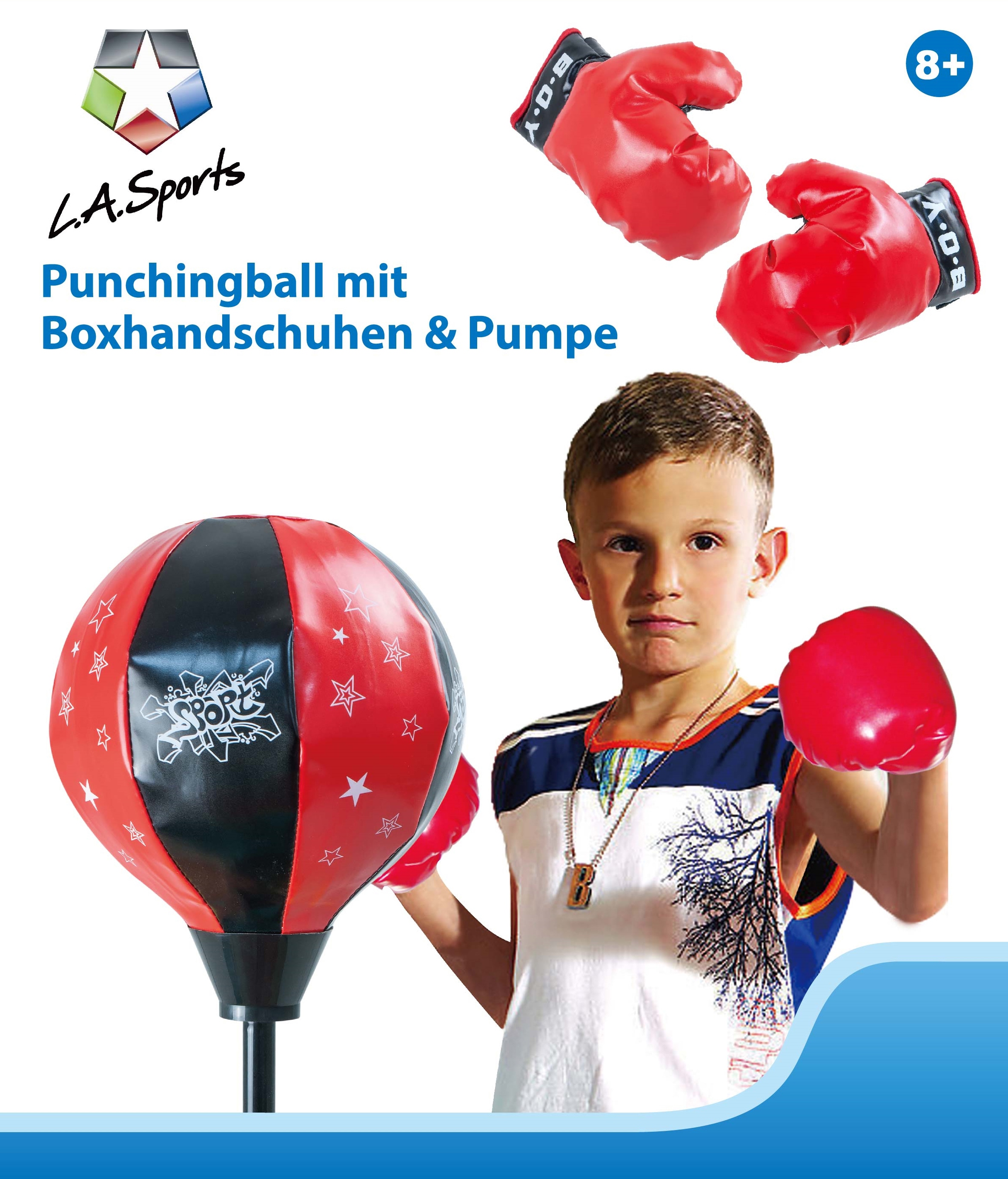 (Set, Boxhandschuhen) Punchingball »Stand-Boxsack Sports L.A. höhenverstellbar«, bei mit