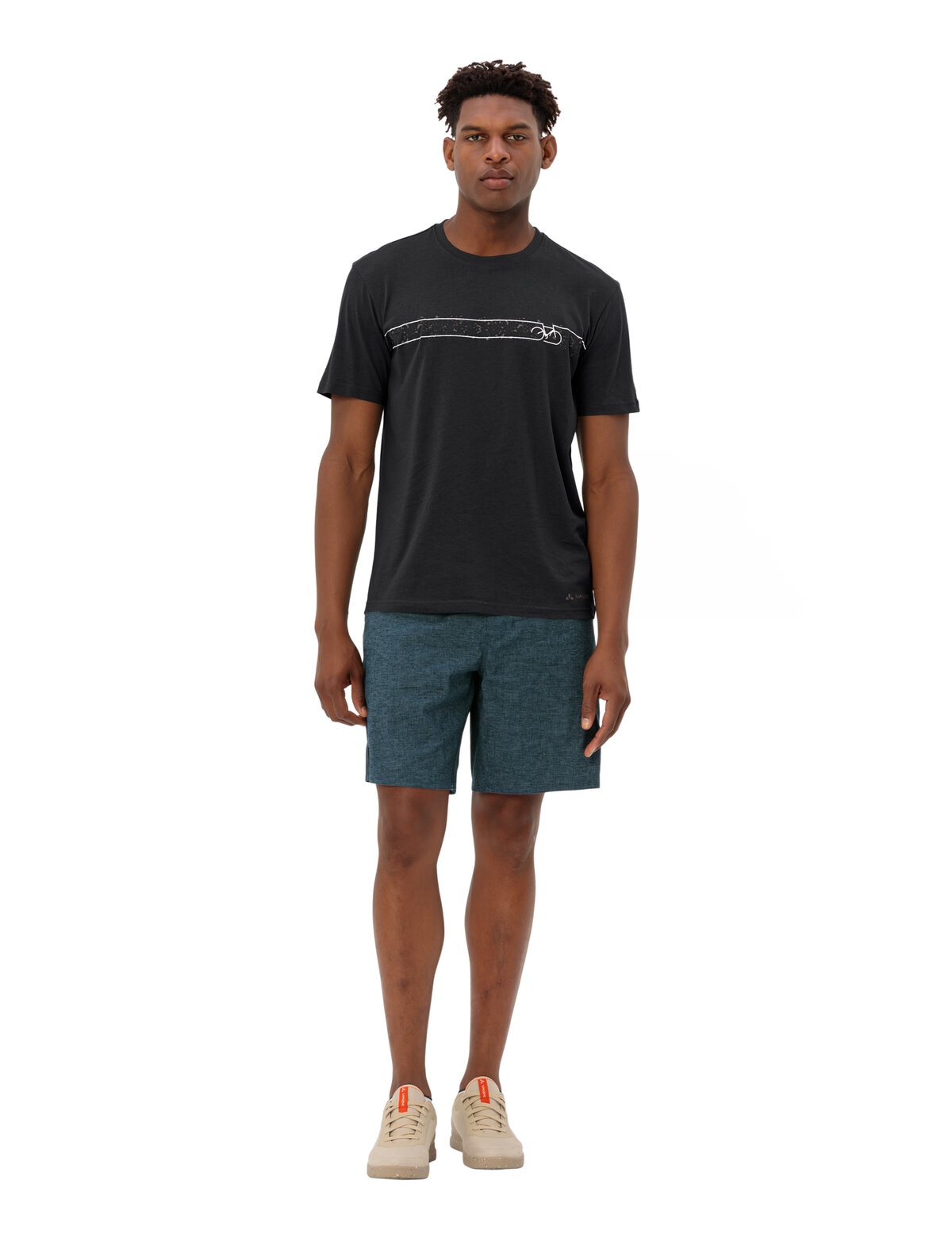 VAUDE Funktionsshirt »MEN'S CYCLIST T-SHIRT V«, Fahrradshirt mit Print