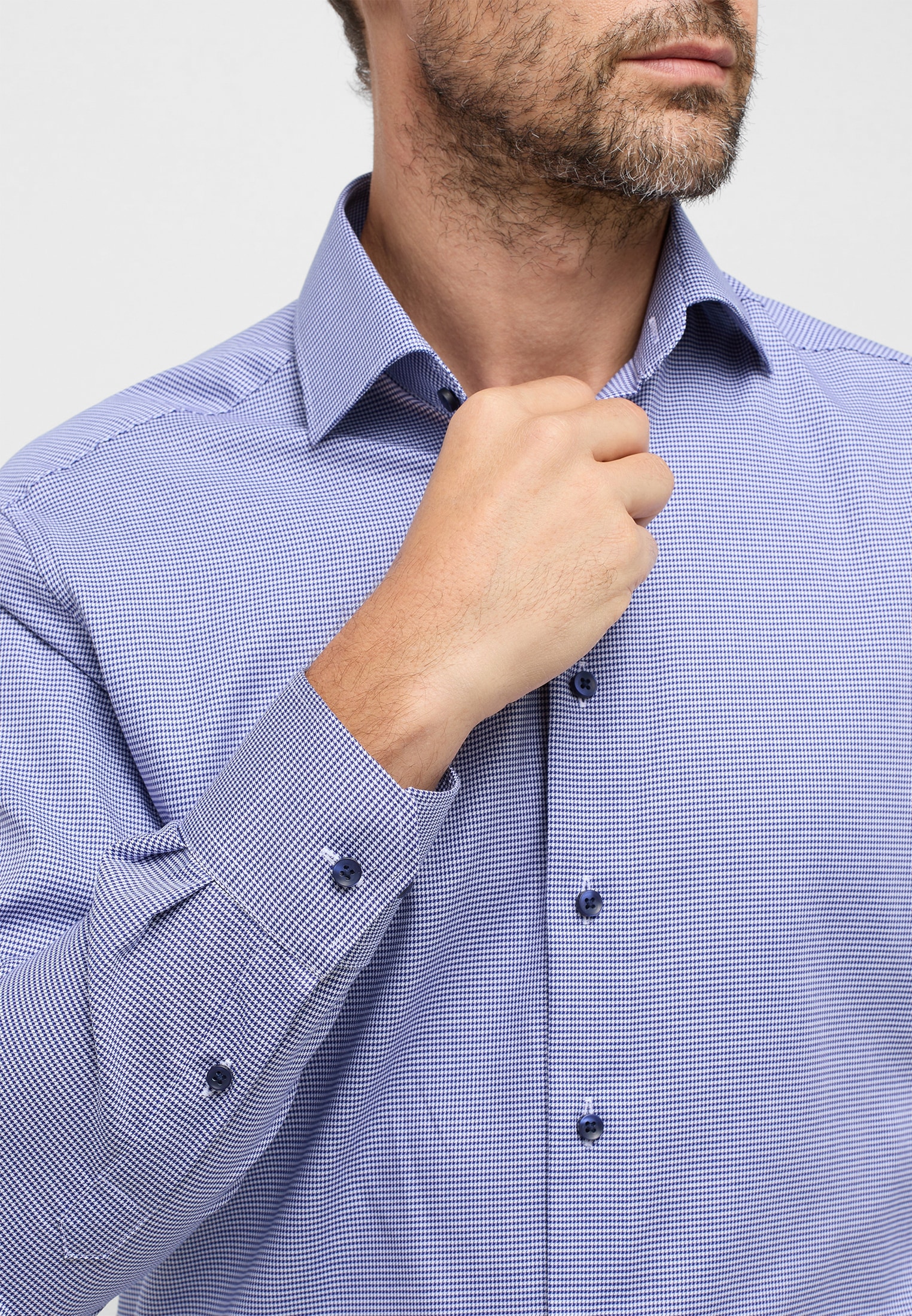 Eterna Langarmhemd »MODERN FIT« NON IRON (bügelfrei)