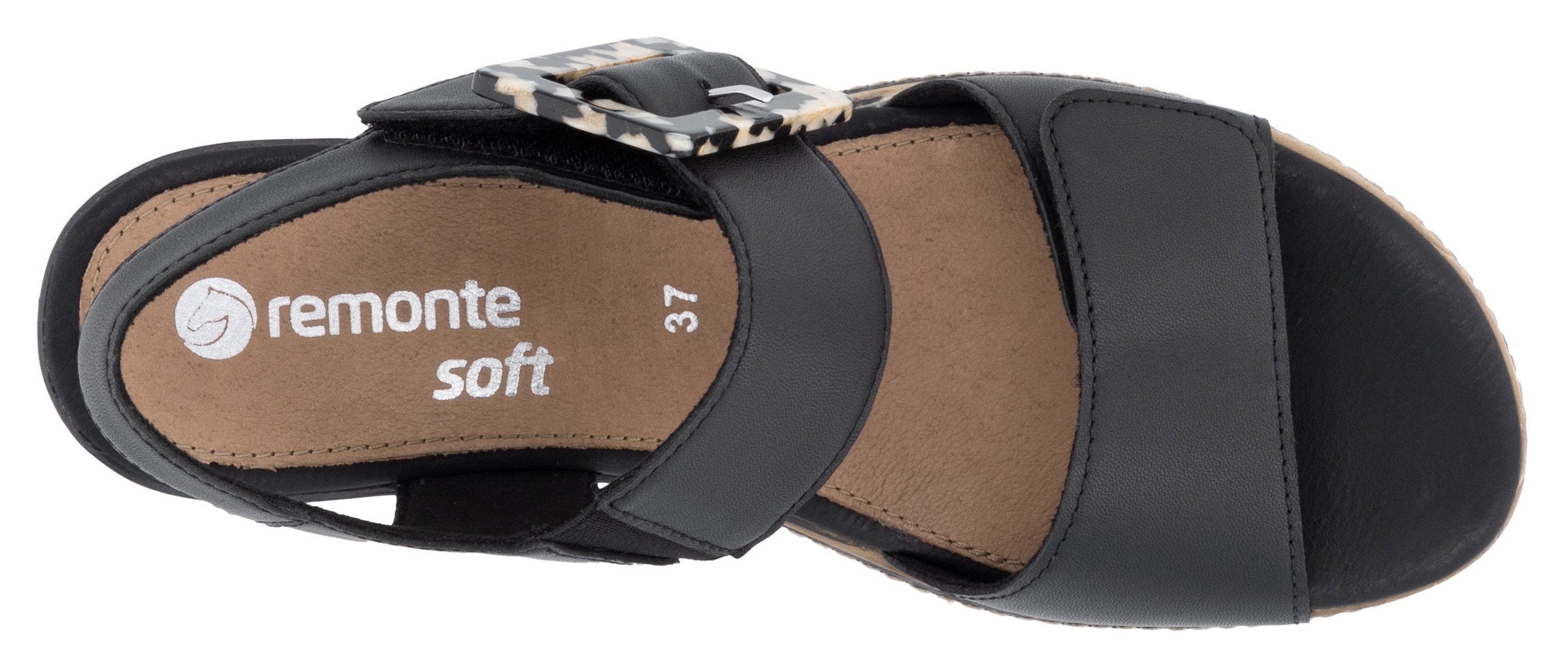 Remonte Keilsandalette »Elisabeth Hurley-Collection«  Keilabsatz, Riemensandale, Sommerschuh, auffällige Zierschnalle