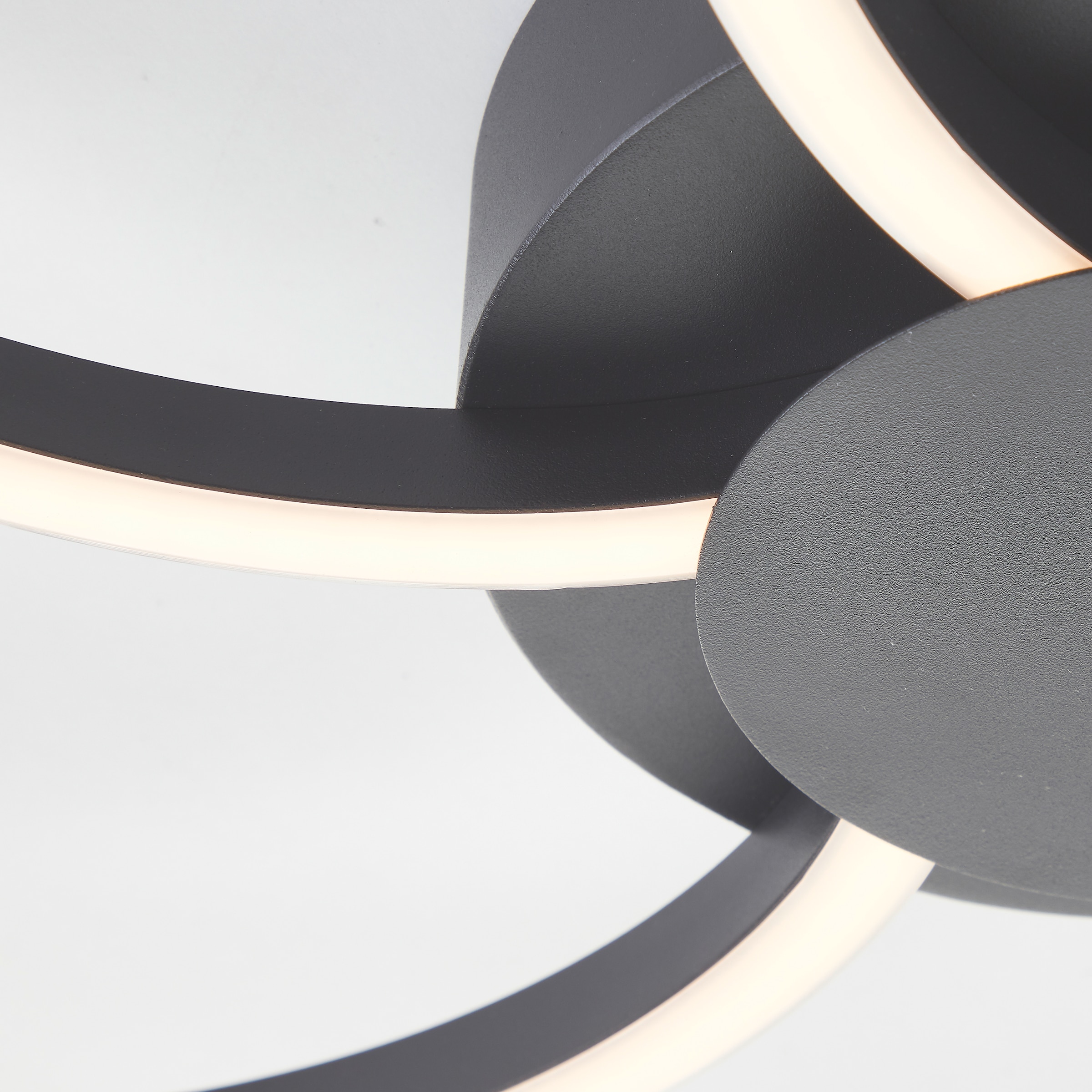 Brilliant LED Deckenleuchte »Fico«, 65 cm, 3000 lm, dimmbar, 3000-6500 K, Aluminium, schwarz