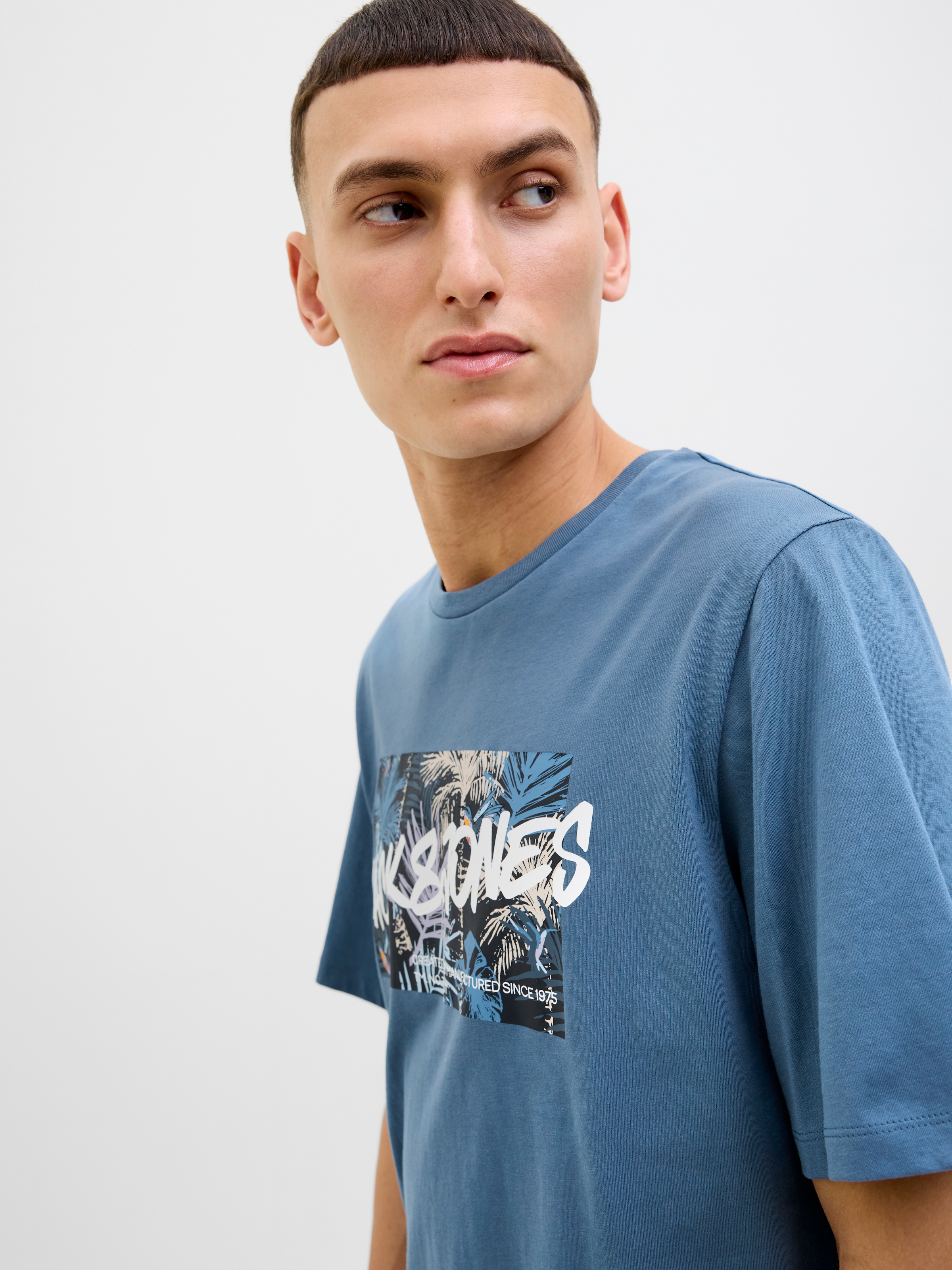 Jack & Jones Print-Shirt »JJHAWAII SHAPE TEE SS CREW NECK«