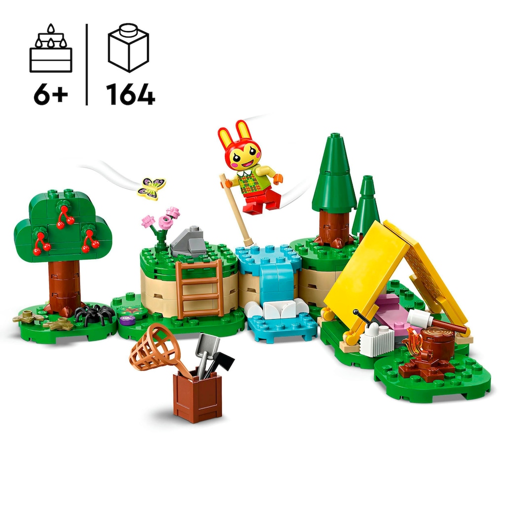 LEGO® Konstruktionsspielsteine »Mimmis Outdoor-Spaß (77047), LEGO® Animal Crossing«, (164 St.), Made in Europe