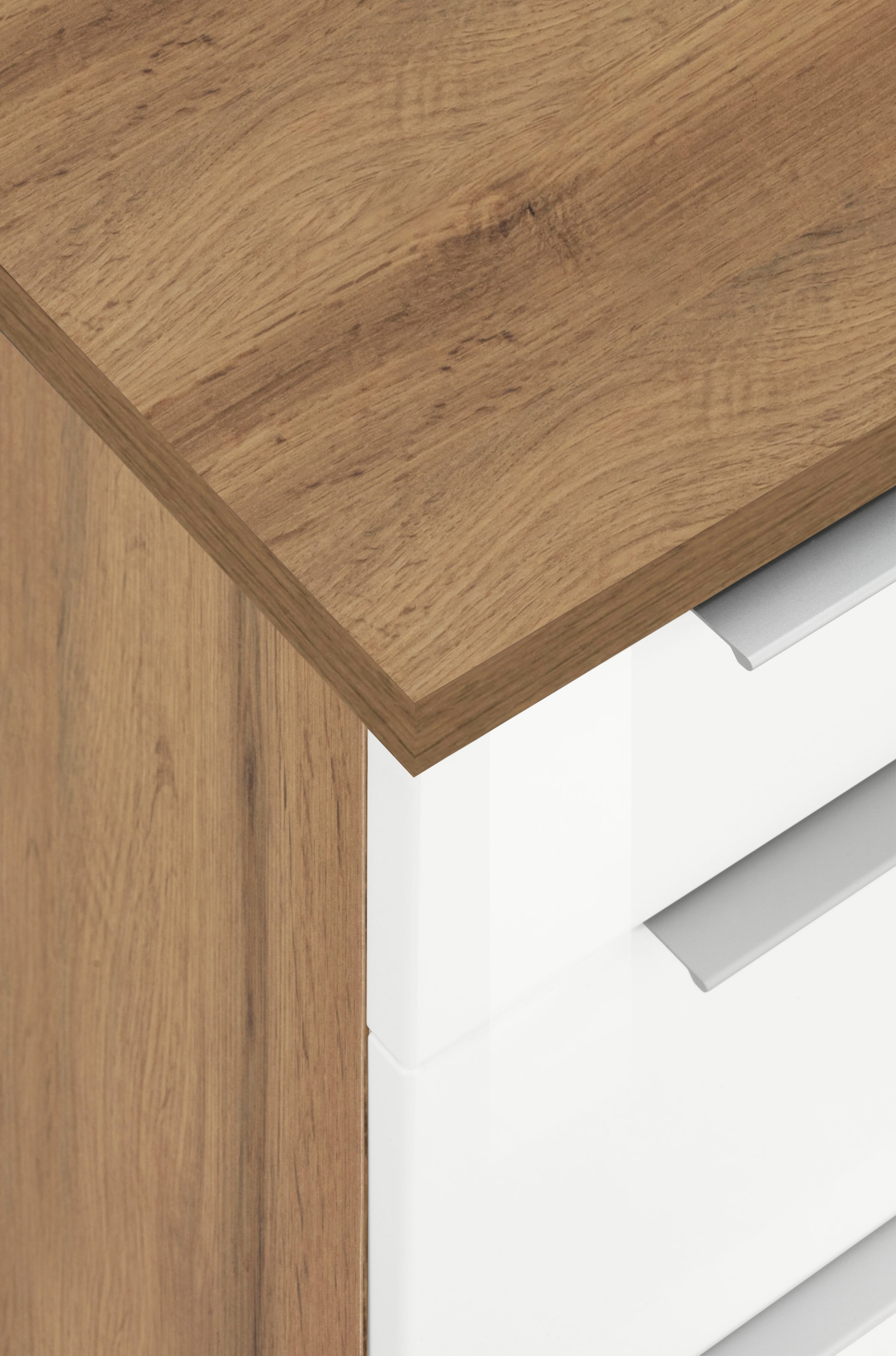 KOCHSTATION Winkelküche »KS-Brindisi« Stellbreite 220/220 cm, wahlweise mit E-Geräten, mit MDF-Fronten