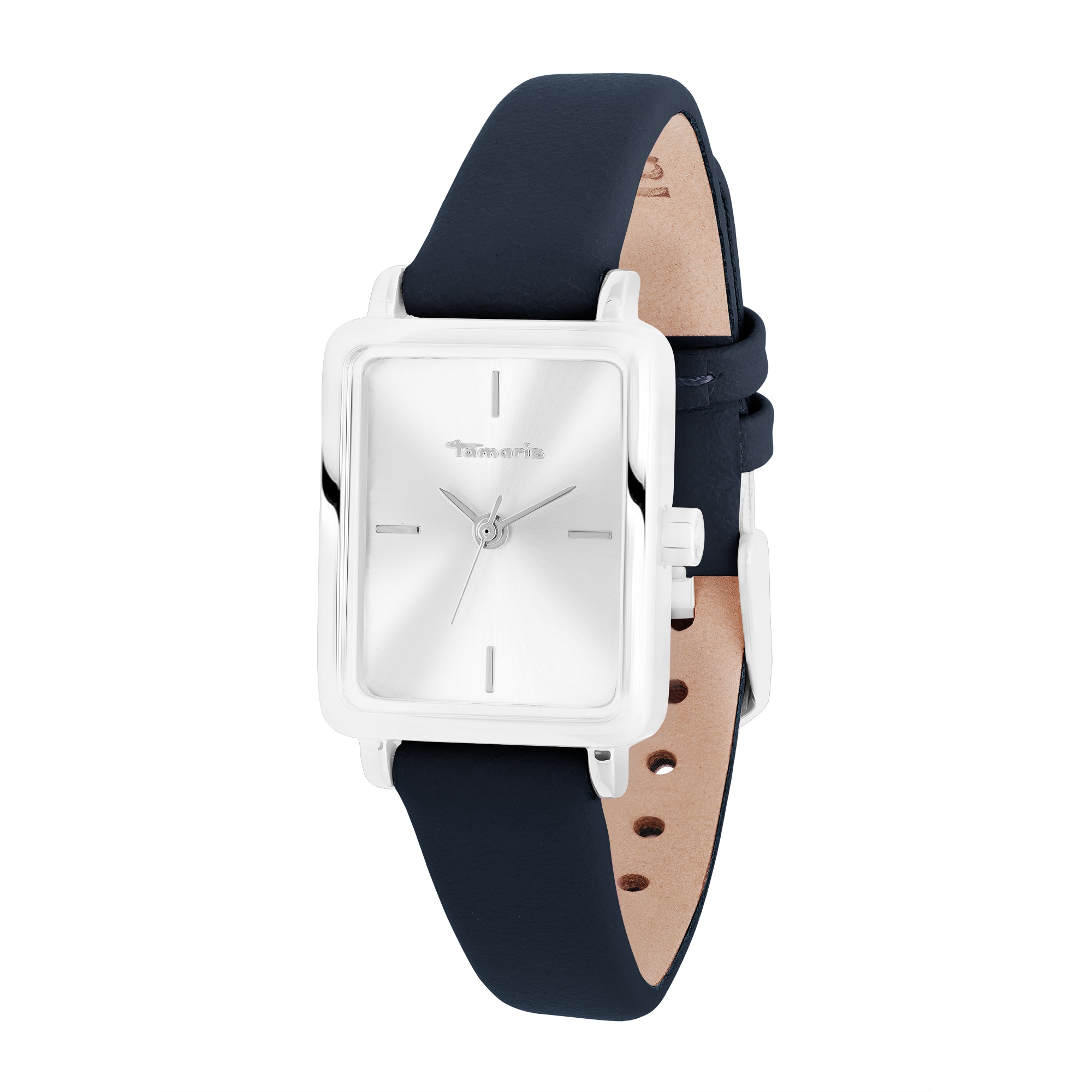 Tamaris Quarzuhr »Tiny Leather« Armbanduhr, Damenuhr, Lederarmband, analog
