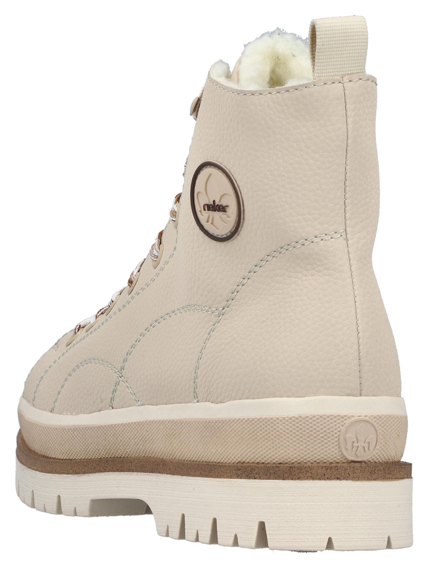 Rieker Winterstiefelette  Plateauboots, Schnürboots, Profilsohle, mit Warmfutter