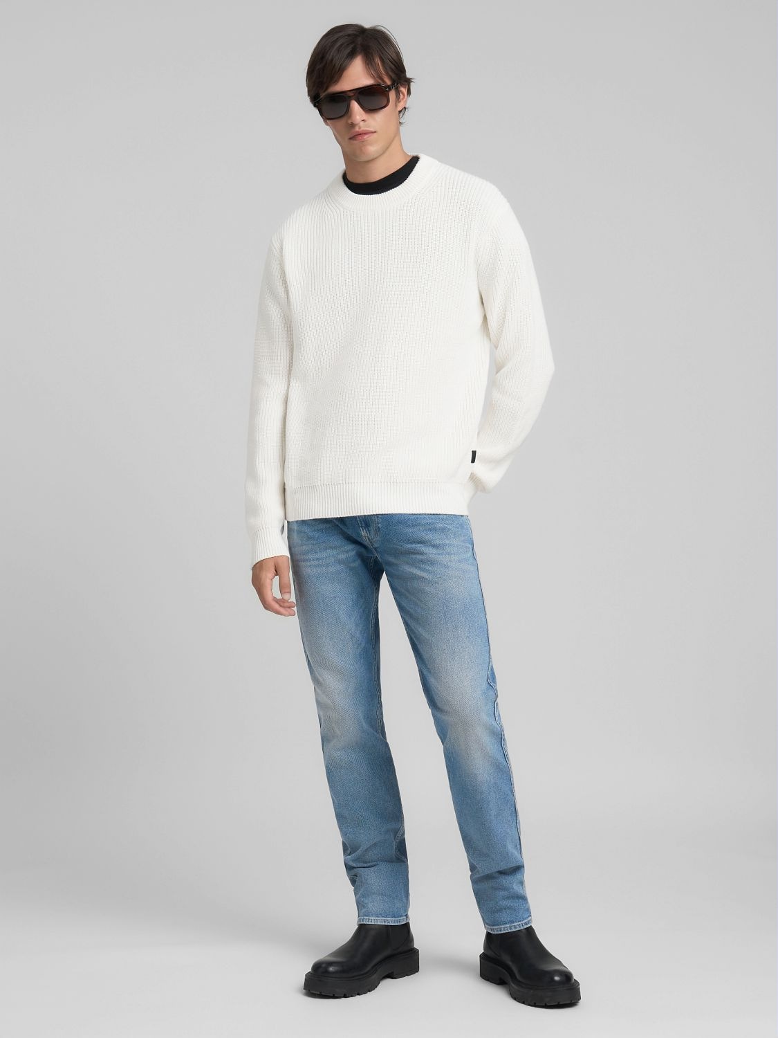 Replay Strickpullover mit Rundhals