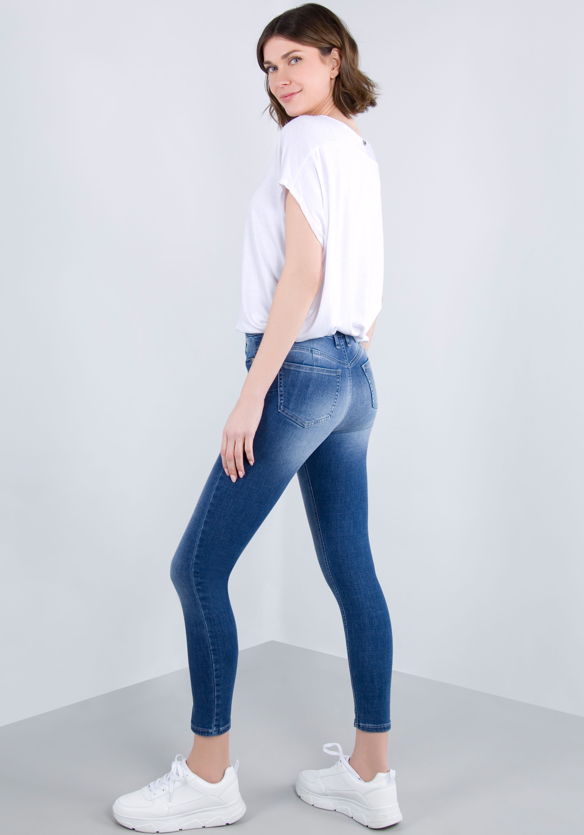 Please Jeans Skinny-fit-Jeans »verkürzte Skinny Denim Superstretch«