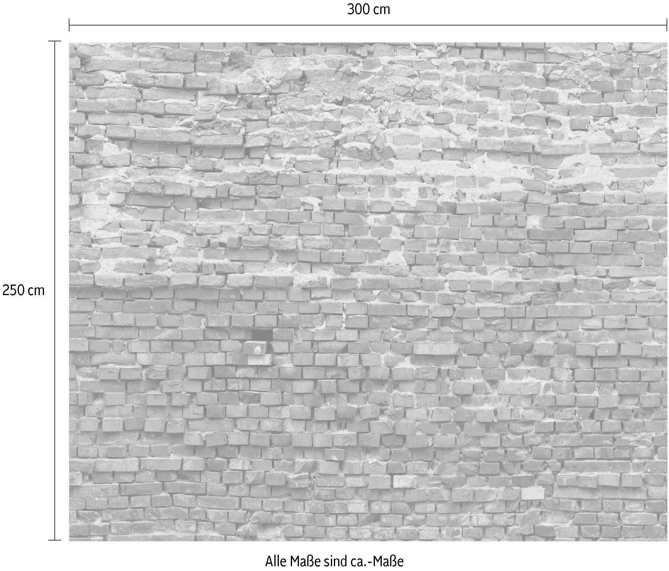 Komar Vliestapete »Digitaldruck Vlies -  Bricklane - Größe 300 x 250 cm« bedruckt glatt Wohnzimmer, Schlafzimmer