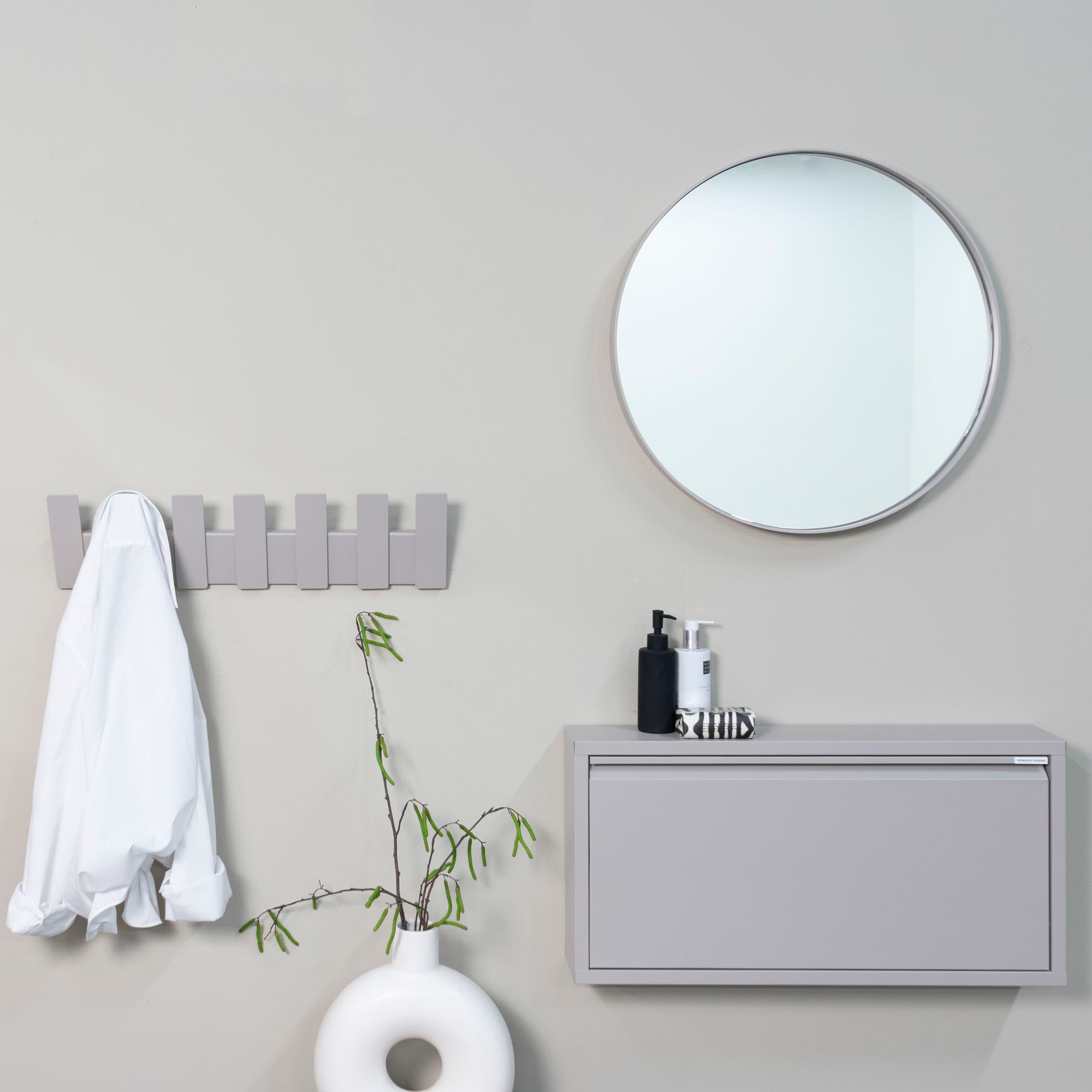 Spinder Design Garderobenhaken Metall, Breite 64 cm, 7 haken