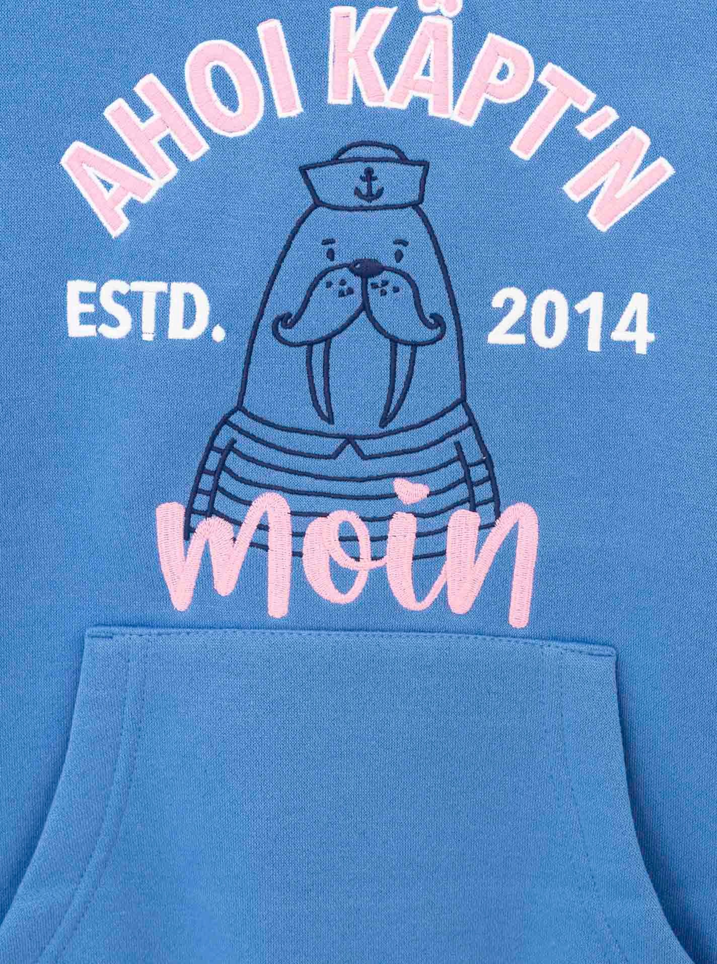 Zwillingsherz Hoodie »"Ahoi Käpt´n"«, Mini-Me,mit süßem Seehund mit Kapitänsmütze und Schriftzug

