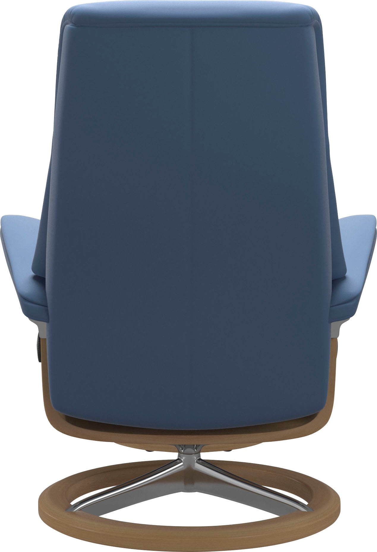 Stressless® Relaxsessel »View«, (Set, Relaxsessel mit Hocker), mit Signature Base, Größe M,Gestell Eiche