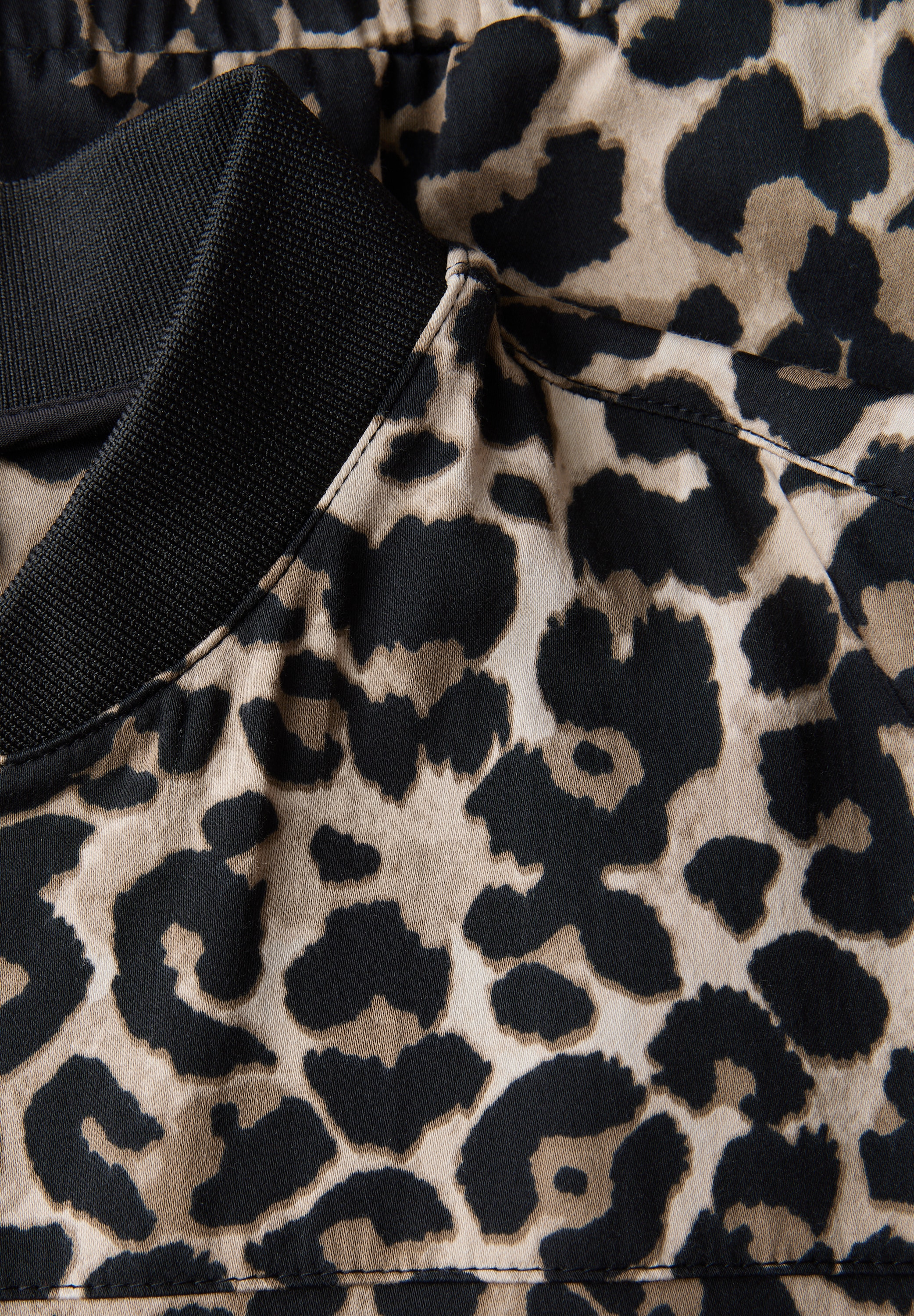 STREET ONE Blouson, ohne Kapuze, mit Leo-Print und Reißverschluss