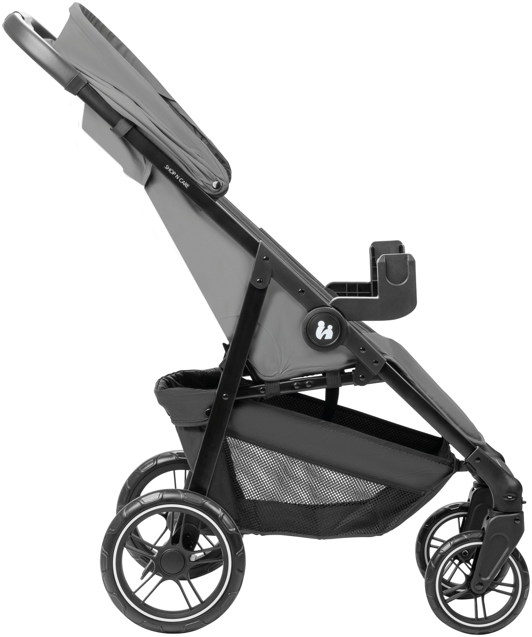 Hauck Kinder-Buggy »Shop N Care, Grey«, 22 kg, bis 22 kg belastbar; kompatibel mit Babyschale