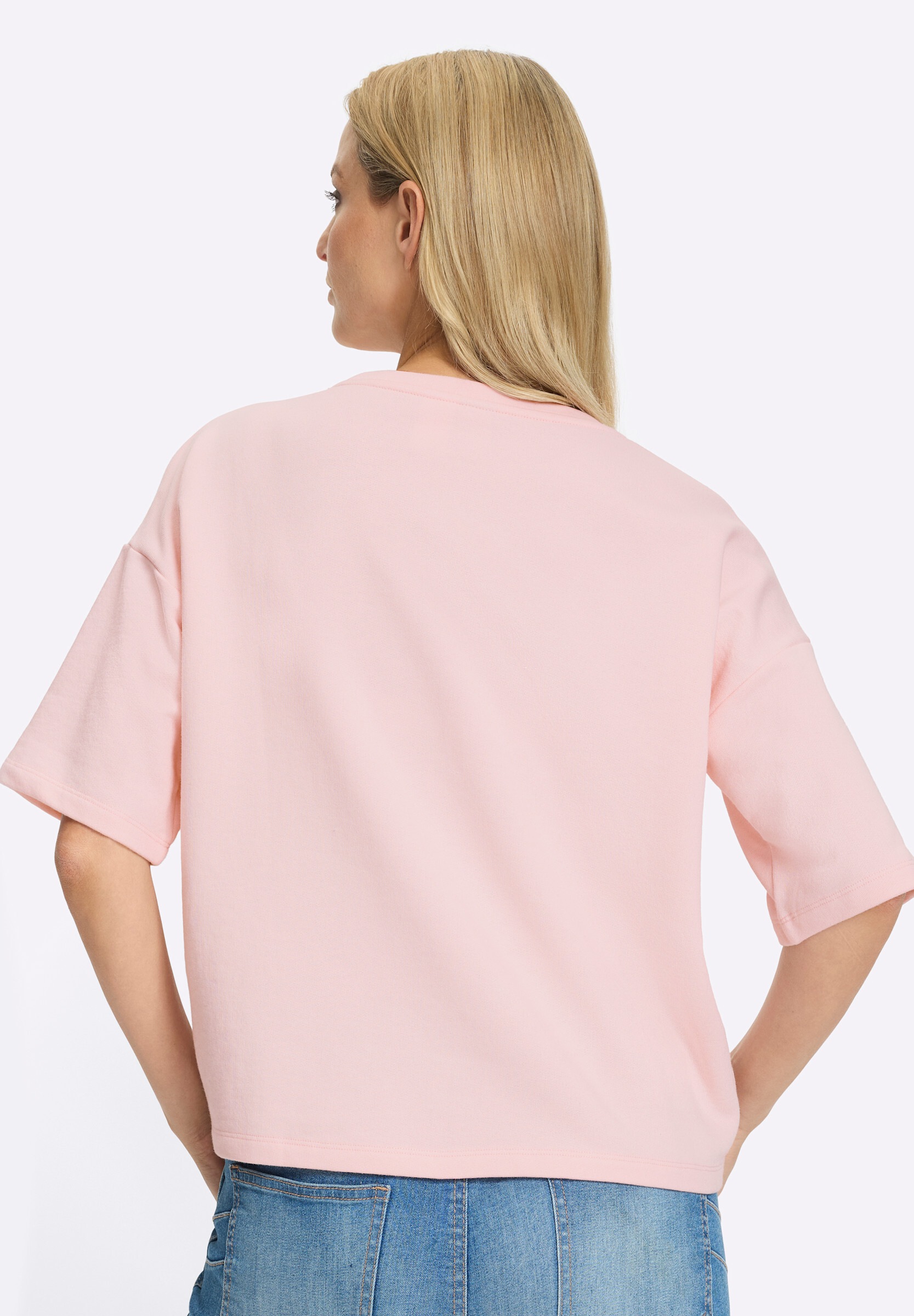 heine Sweatshirt »Sweatshirt Sweatshirt mit gesticktem Schriftzug«
