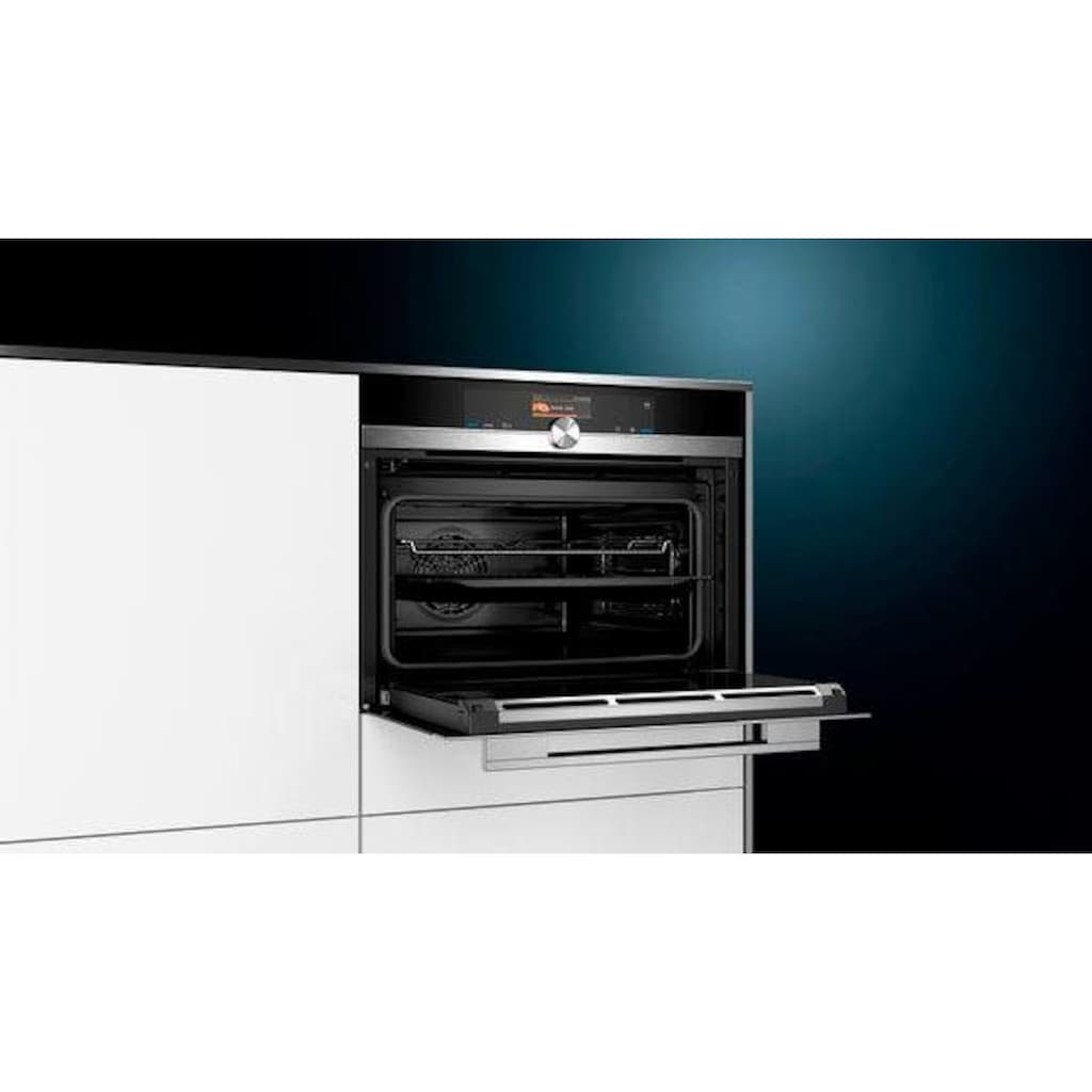 SIEMENS Dampfbackofen »CS636GBS2«, iQ700, CS636GBS2, mit Teleskopauszug nachrüstbar