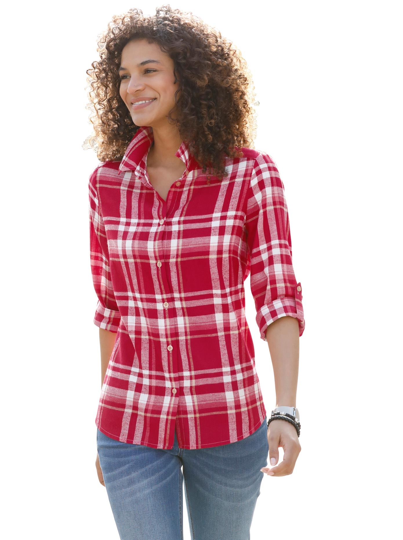 Looks Casual ♕ Flanellbluse bei
