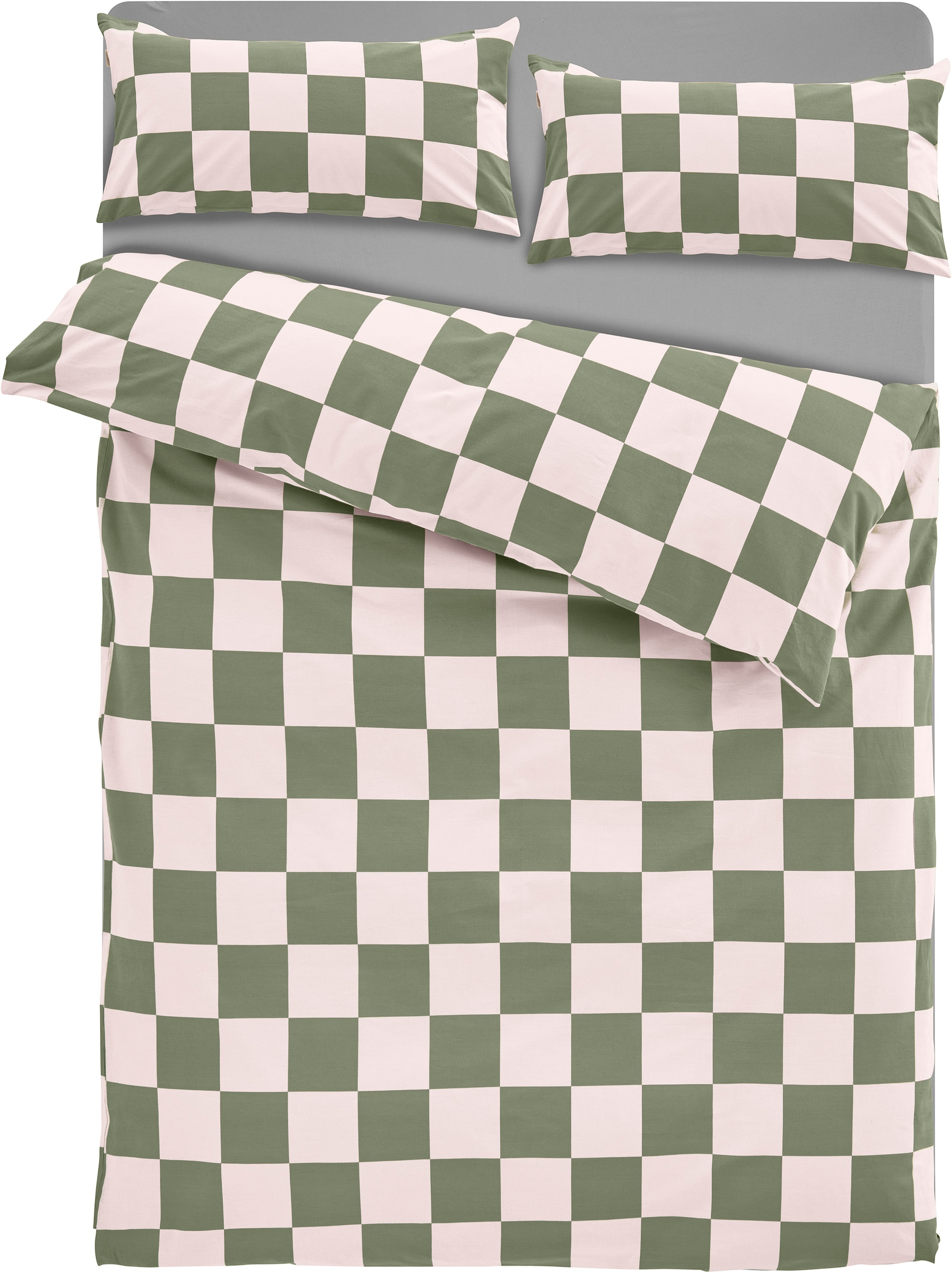 homsy by Ana Johnson Bettwäsche »Chessley« mit coolem Karo-Muster, ab Größe 135x200 cm, by Ana Johnson