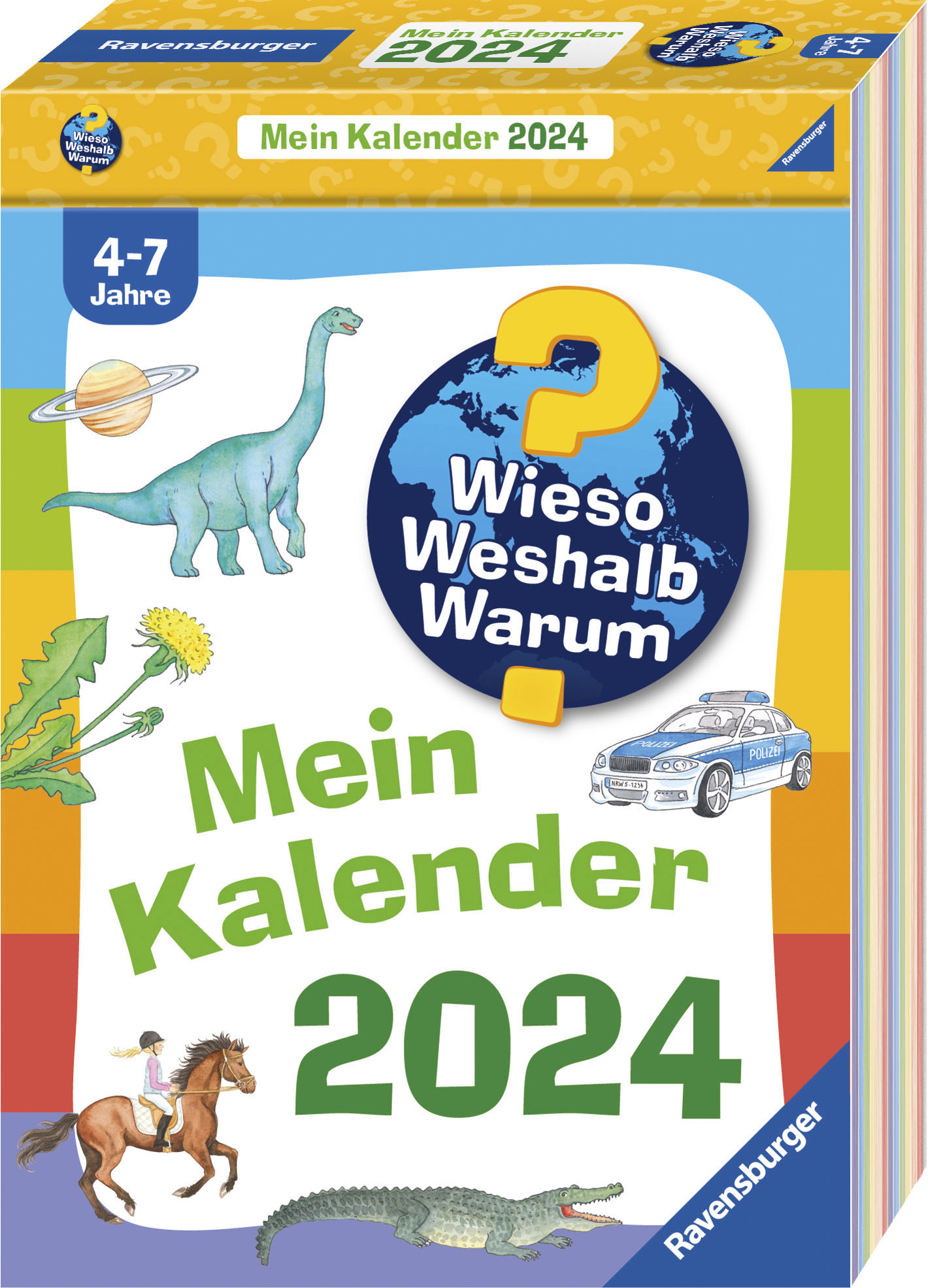 Abreißkalender »Wieso? Weshalb? Warum?, Mein Kalender 2024«, Made in Europe; FSC® -...