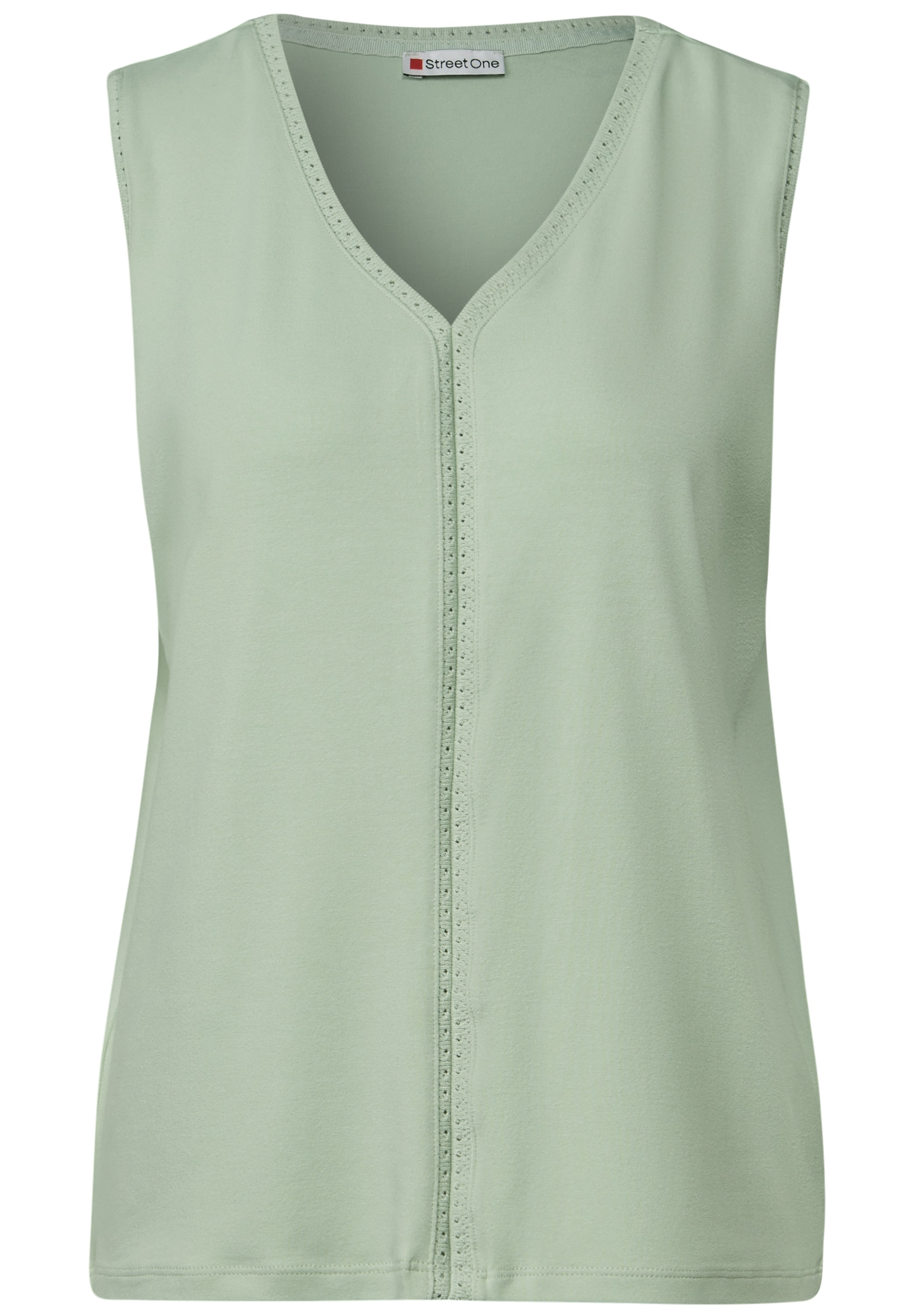 STREET ONE Shirttop mit Häkel Details