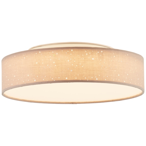Brilliant Deckenleuchte »Baska«, 1 flammig, Ø 38 cm, Stoffschirm Sternenhimmel-Optik, 3-Stufen-dimmbar