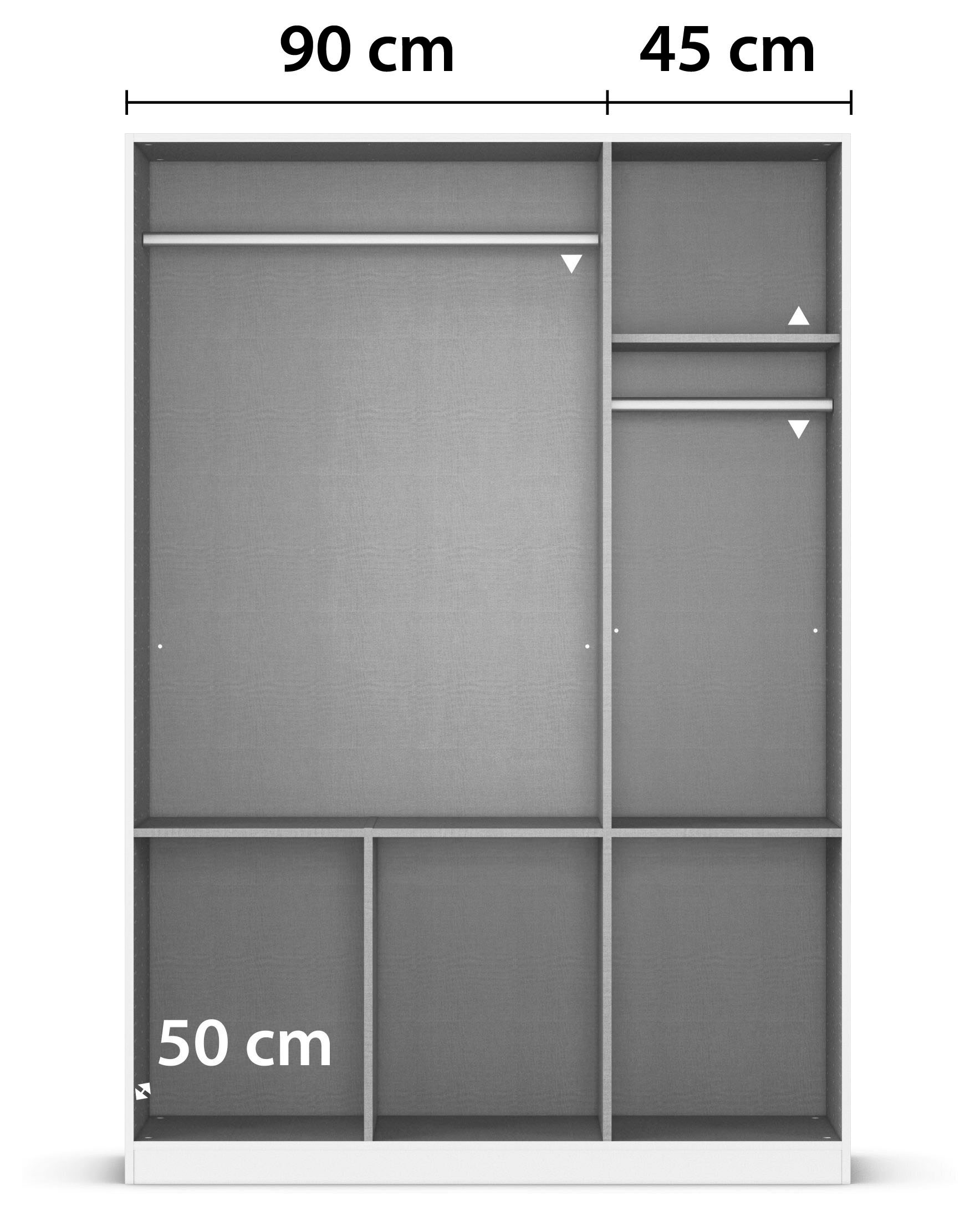 rauch Drehtürenschrank »Celle«, in 4 Breiten und 2 Höhen, optional mit Schubkästen MADE IN GERMANY