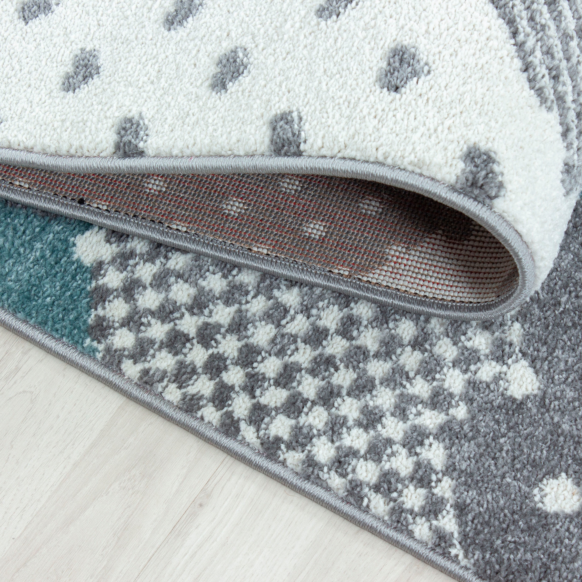 Ayyildiz Teppiche Kinderteppich »Bambi 820«, rund, 11 mm Höhe, auch in rechteckig, Wolken Motiv, Kurzflor