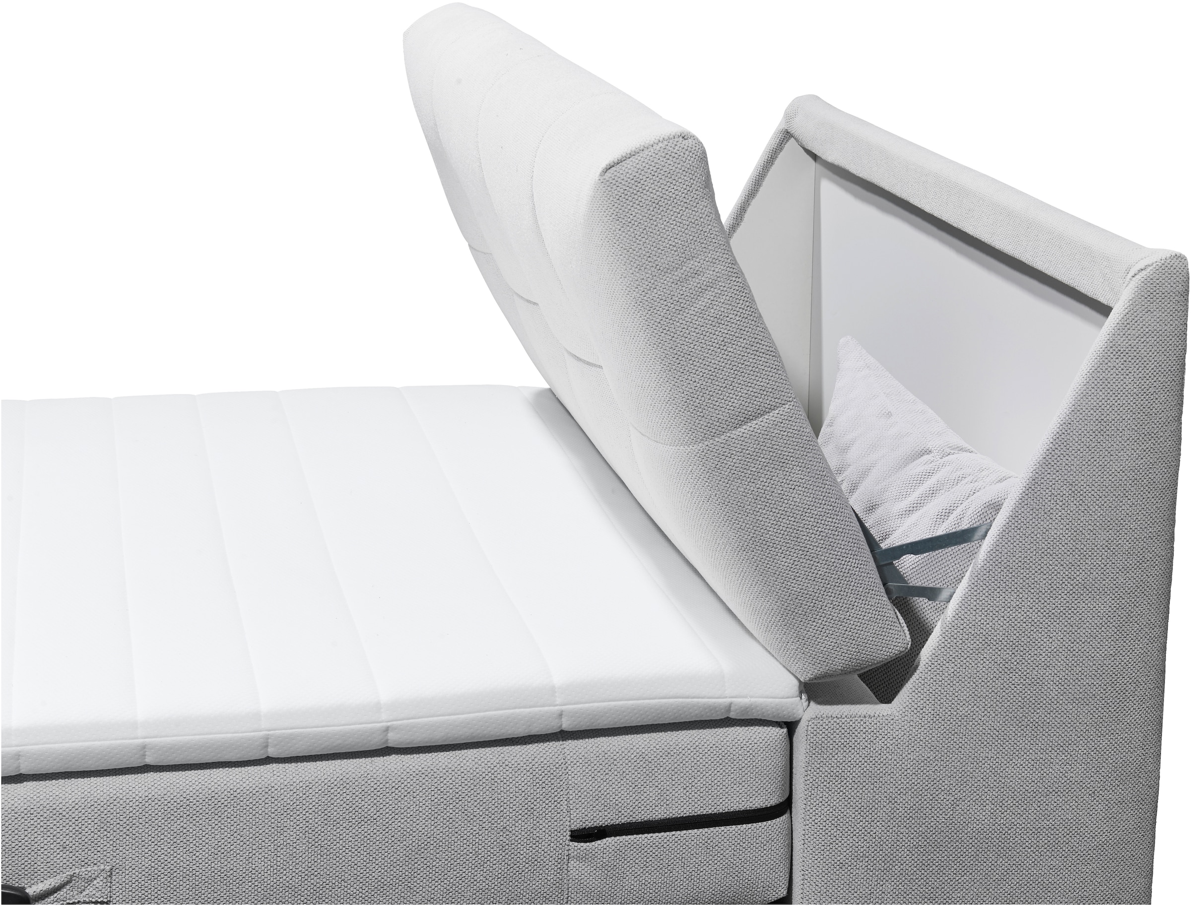 ED EXCITING DESIGN Boxspringbett »Toulouse« inkl. Motor, inkl. Stauraum im Kopfteil