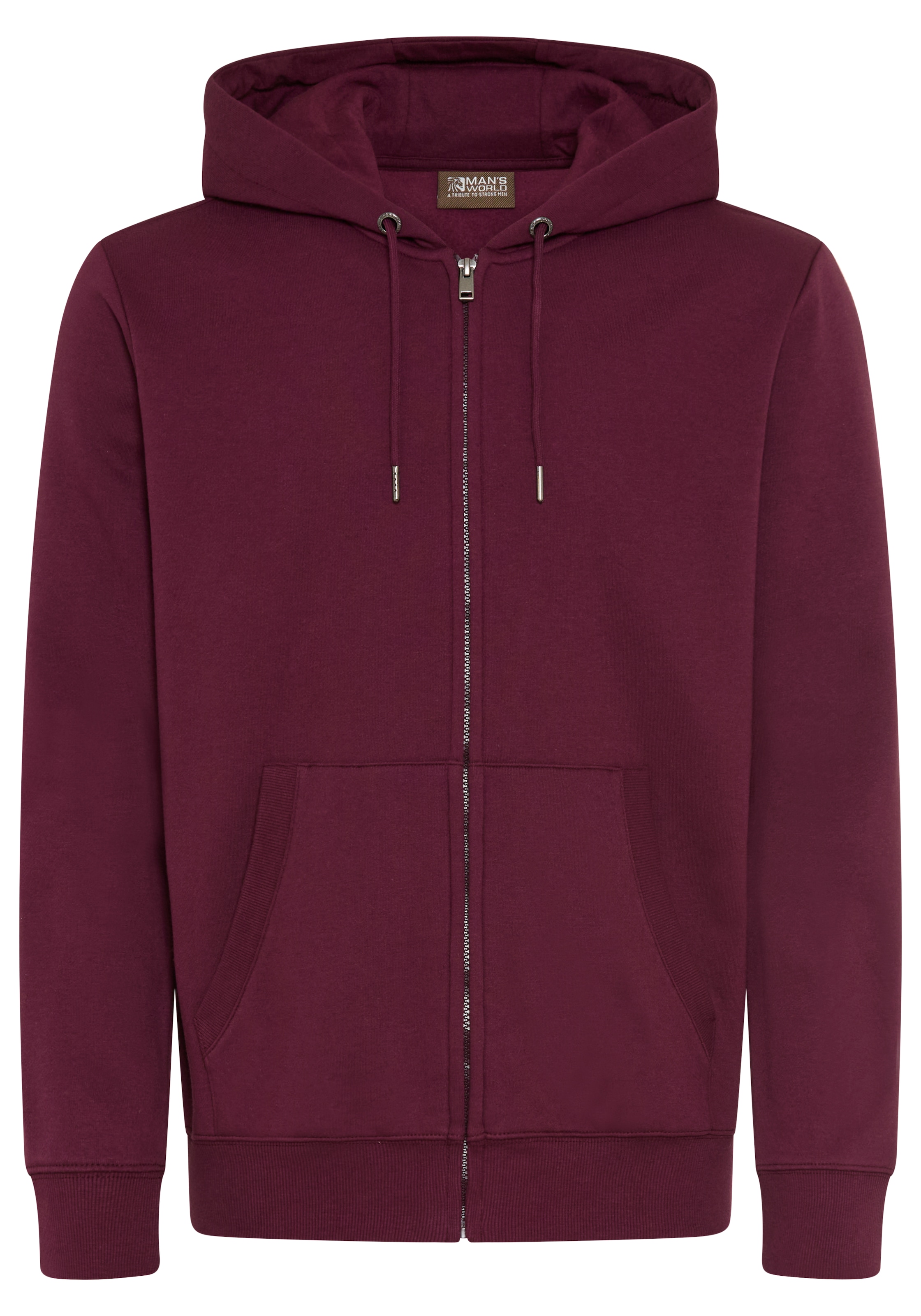 Man's World Kapuzensweatjacke mit Kapuze und Kordelzügen, normale Passform