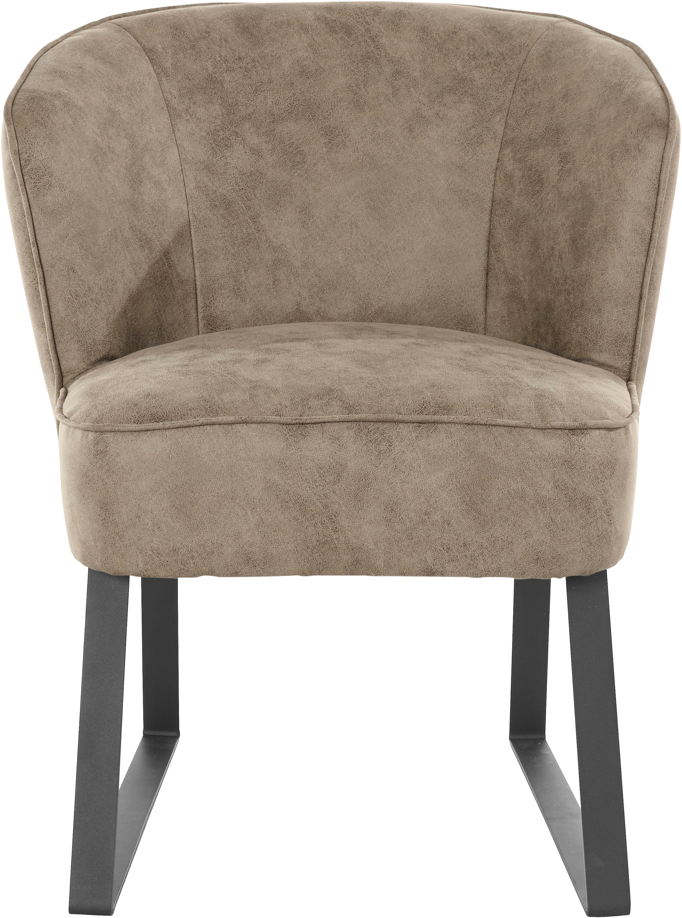 exxpo - sofa fashion Sessel »Americano«, mit Keder und Metallfüßen, Bezug  in verschiedenen Qualitäten, 1 Stck. bequem bestellen