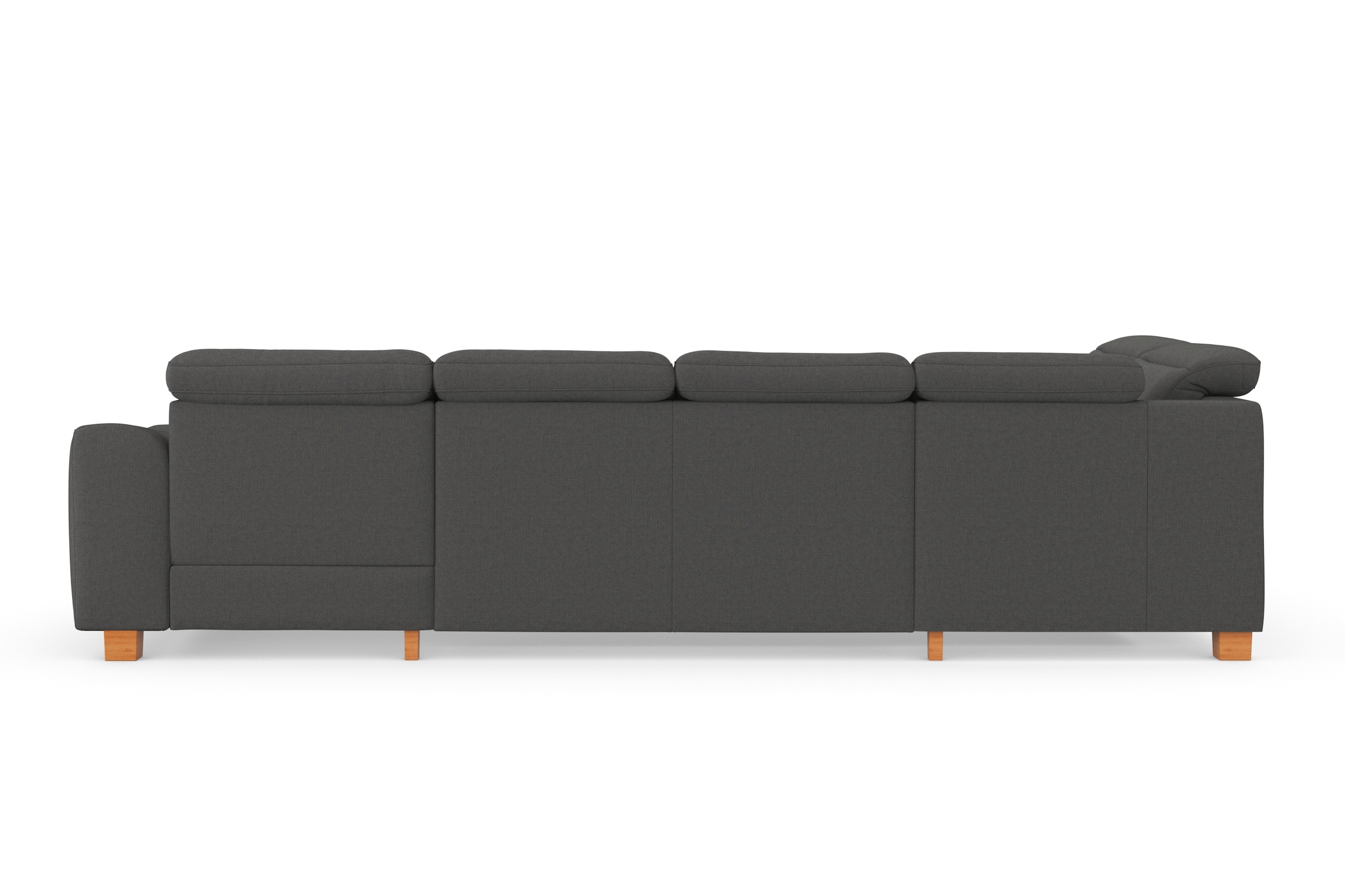 sit&more Wohnlandschaft »Dundee U-Form«, mit Federkern und Massivholzfüßen, wahlweise mit Kopfteilverstellung